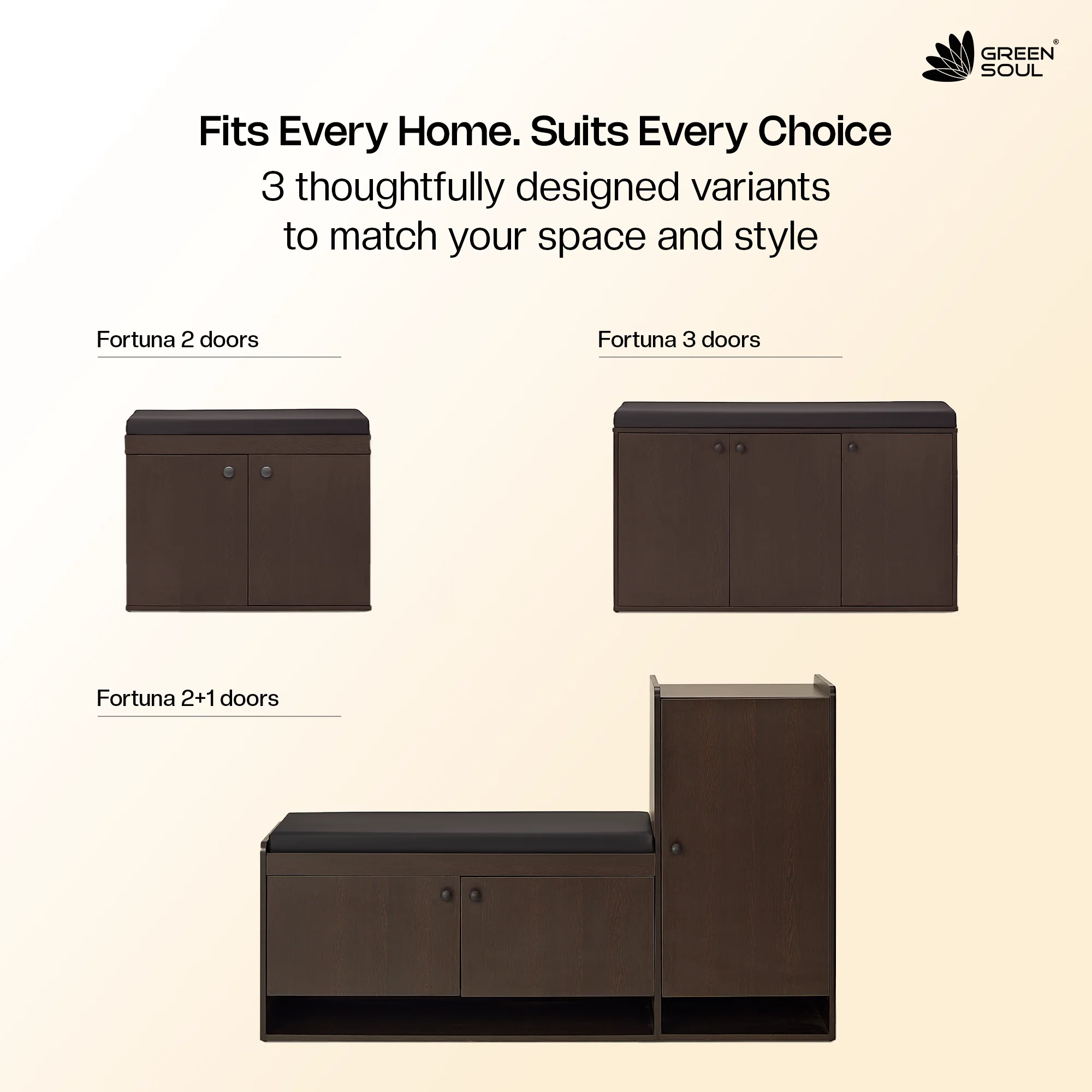Fortuna 2+1 Door Engineered Wood Shoe Rack - Image 16
