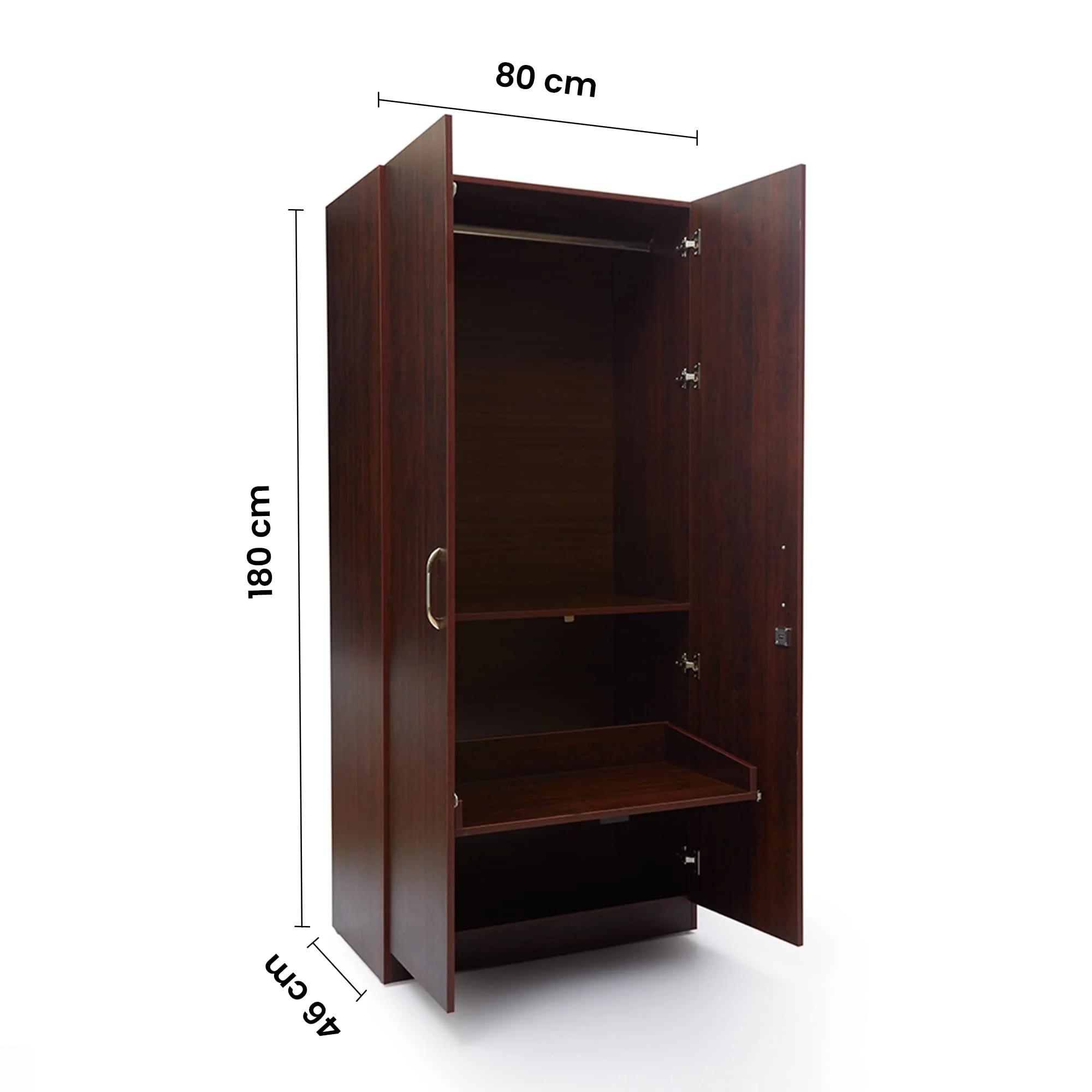 Green Soul Arthur 2-Door Wardrobe - Image 8