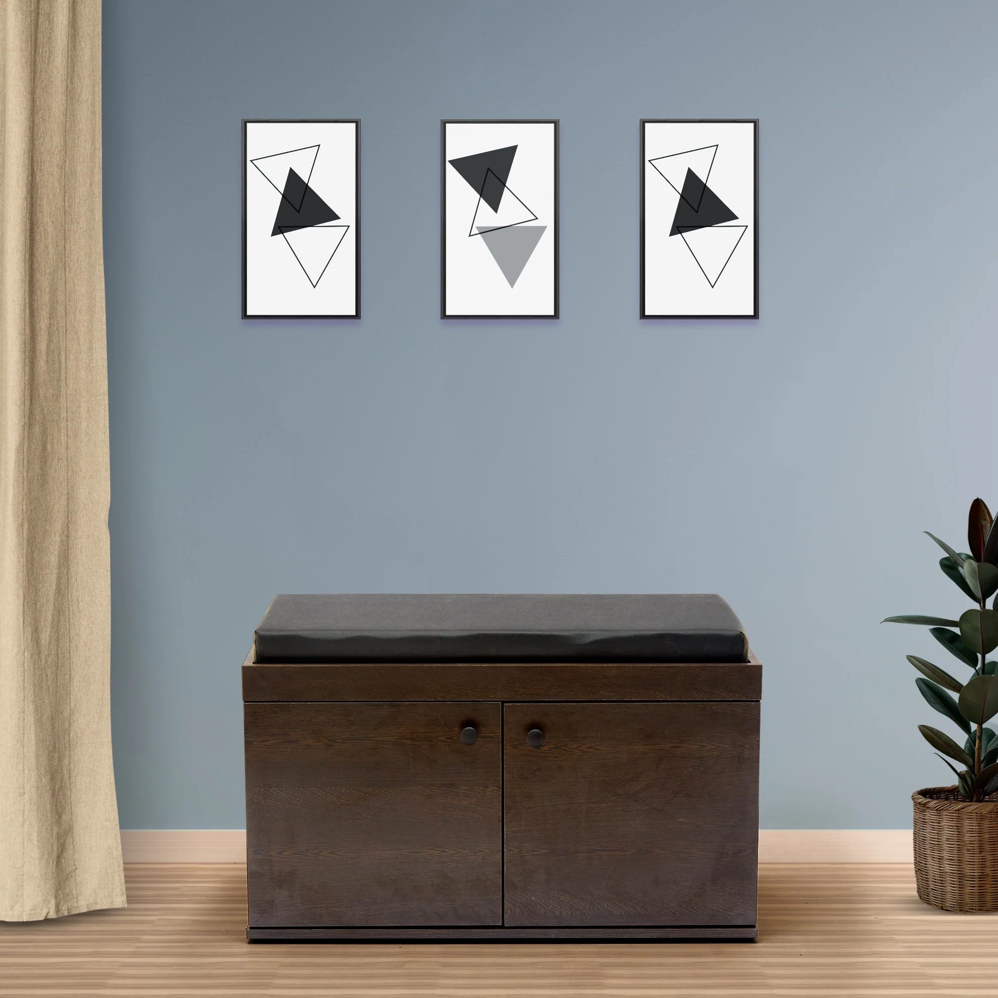 Fortuna 2 Door Shoe Rack with Seating 6 Shelves, 2 Doors Stores up to 12 Pair of Shoes - Image 5