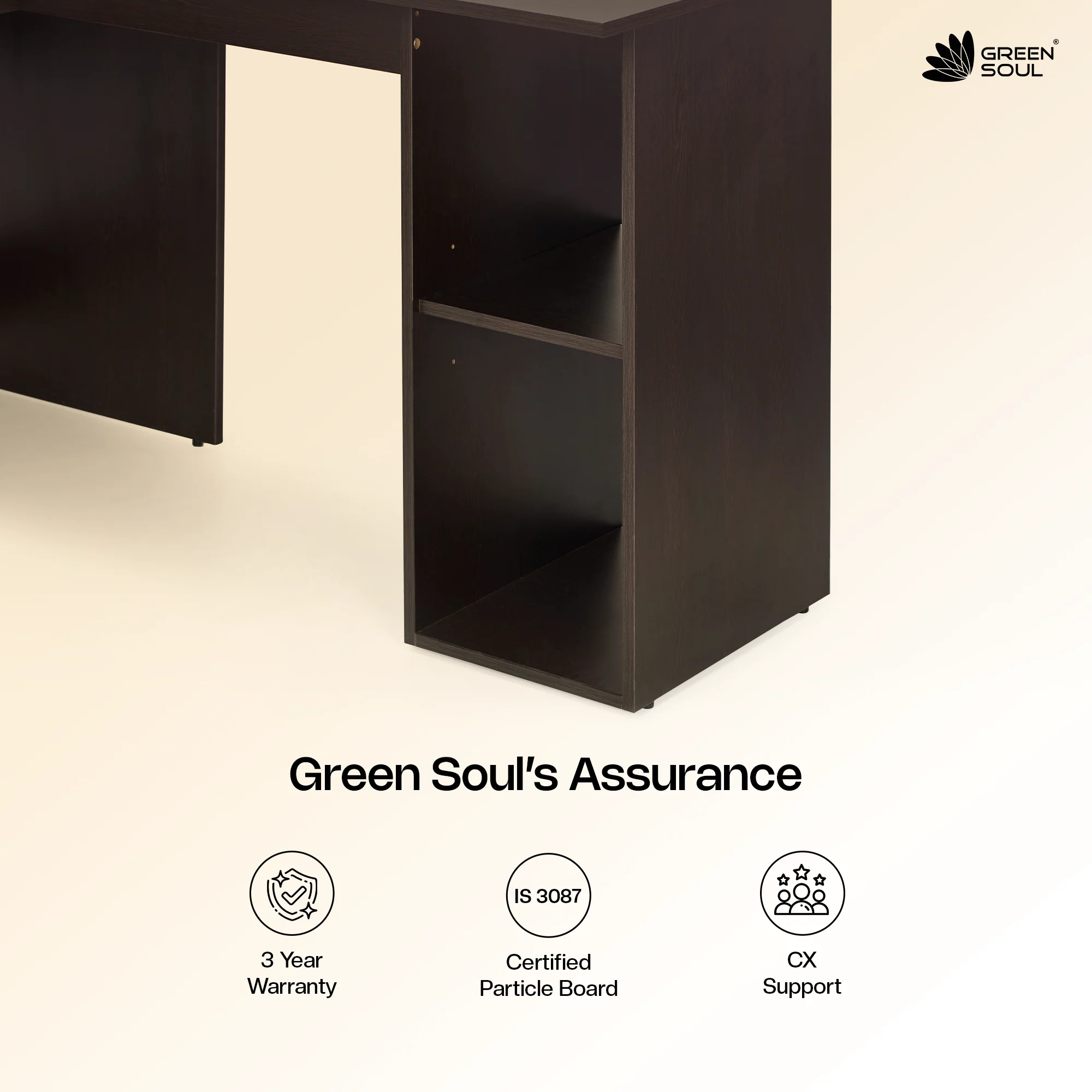 Green Soul Brixton L-Shape Study table - Image 4