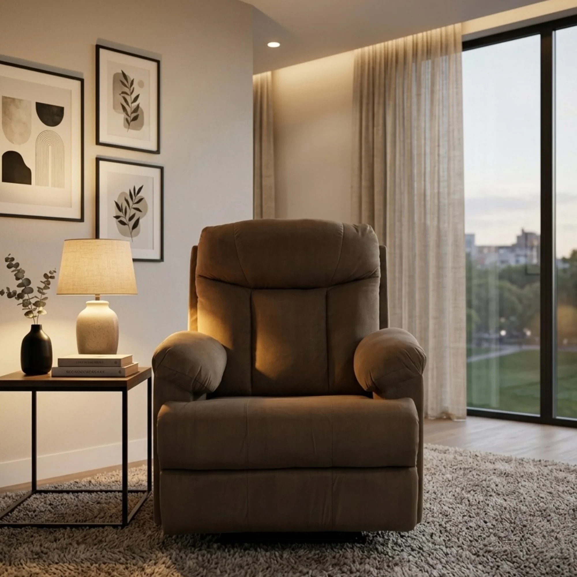 Green Soul Cloud Single Seater Manual Recliner Sofa - Image 13