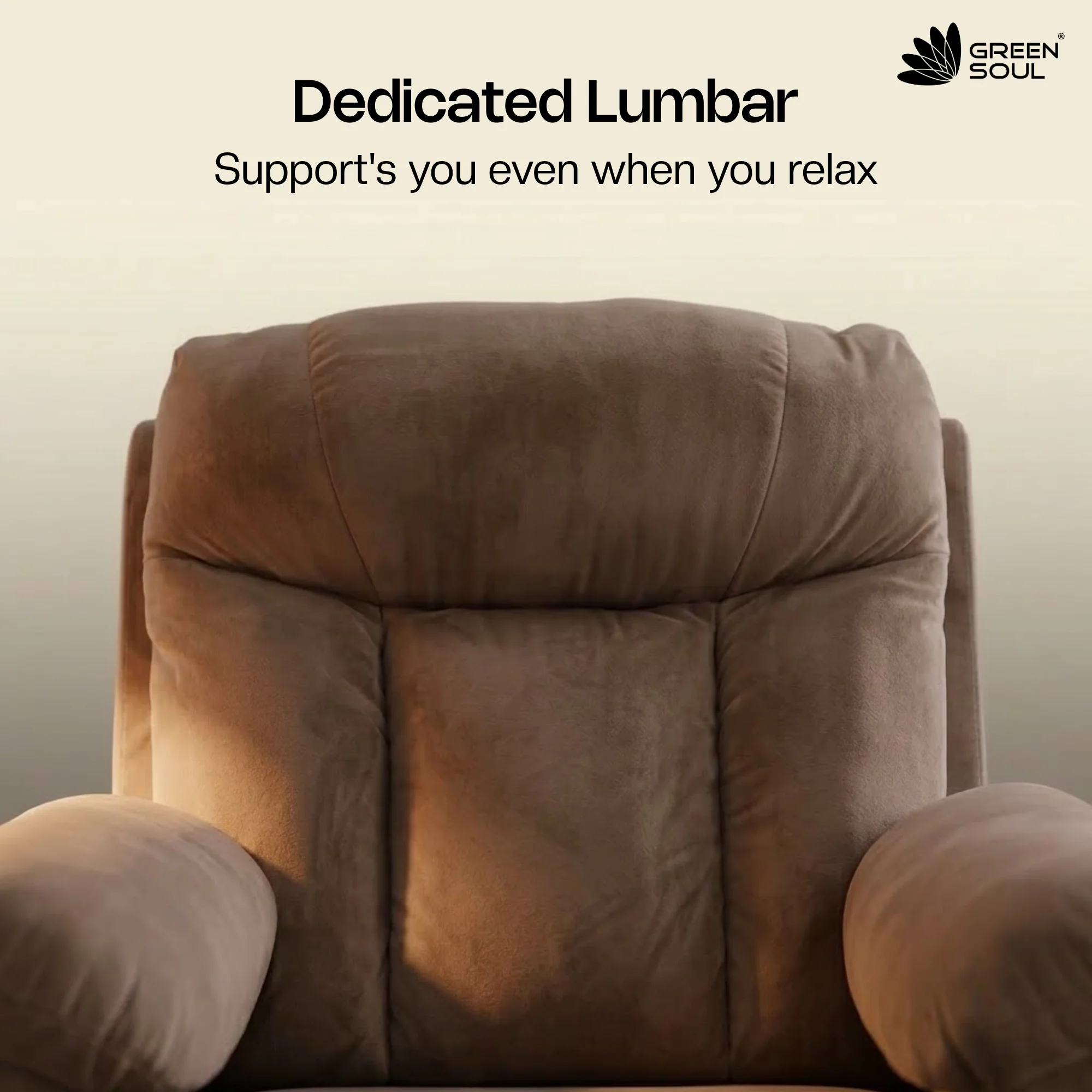 Green Soul Cloud Single Seater Manual Recliner Sofa - Image 3