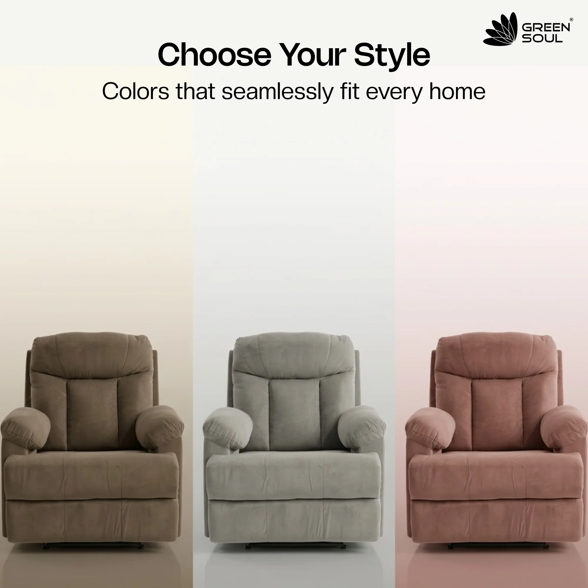 Green Soul Cloud Single Seater Manual Recliner Sofa - Image 5
