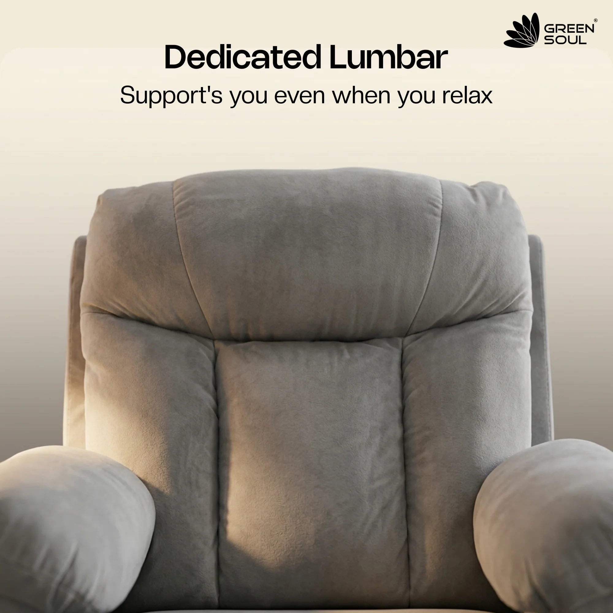 Green Soul Cloud Single Seater Manual Recliner Sofa - Image 7