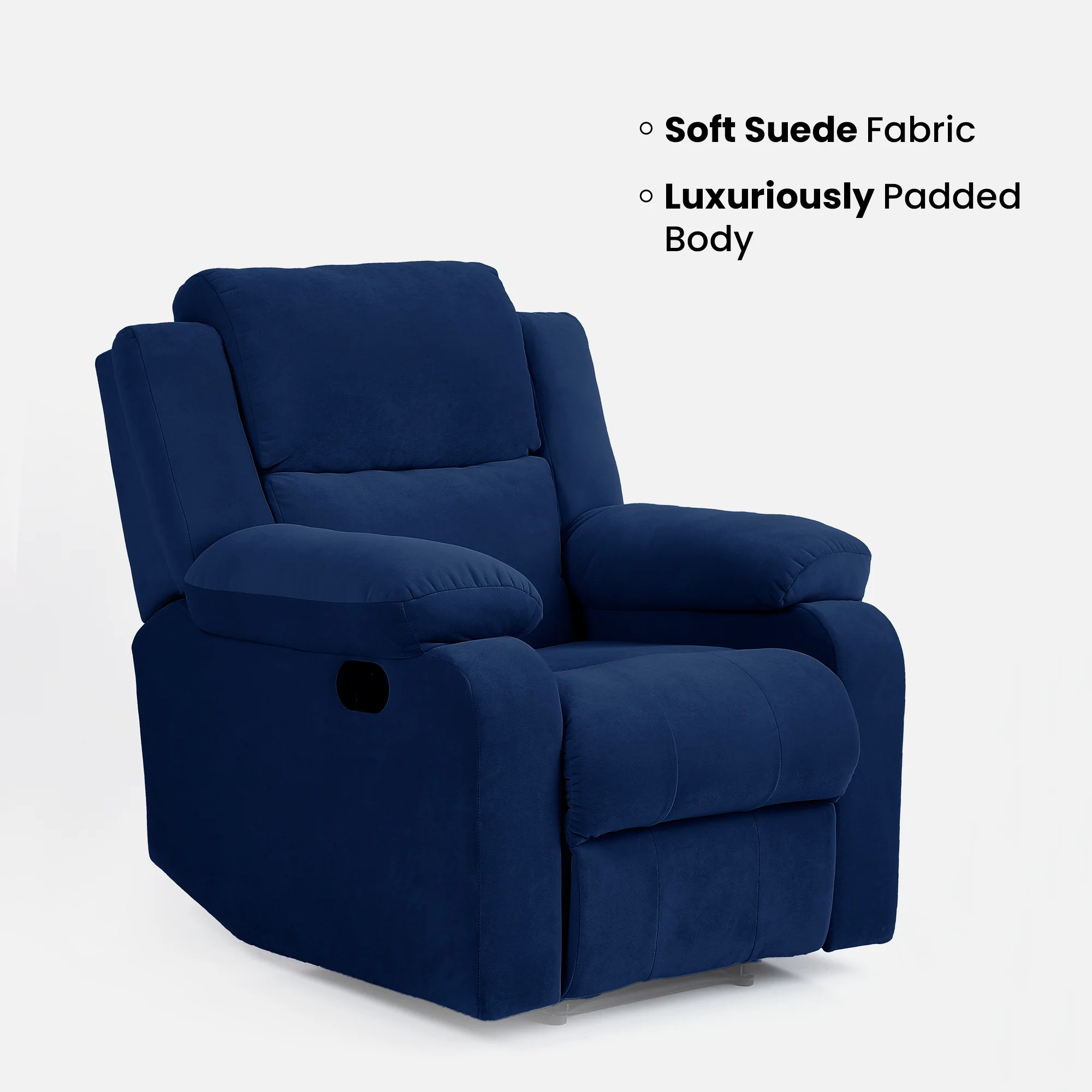 Green Soul Comfy Fabric Single Seater Recliner - Image 38