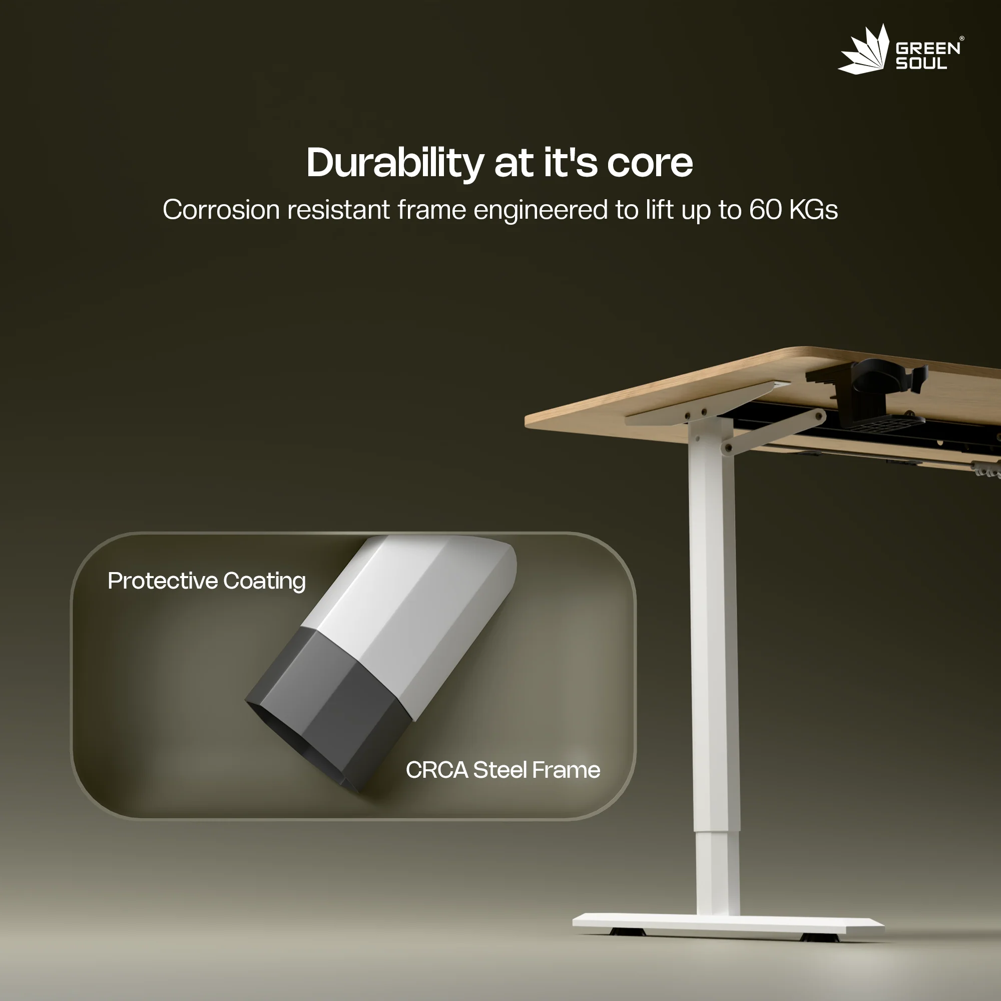 Green Soul Imperium Electric Height Adjustable Table - Image 5