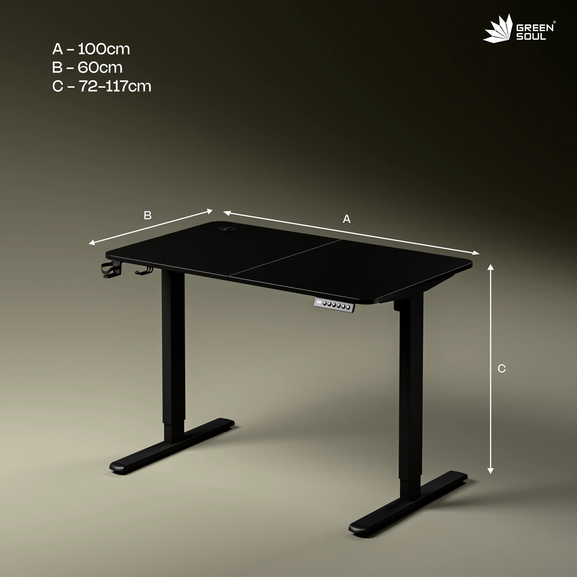 Green Soul Imperium Neo Electric Height Adjustable Table - Image 13