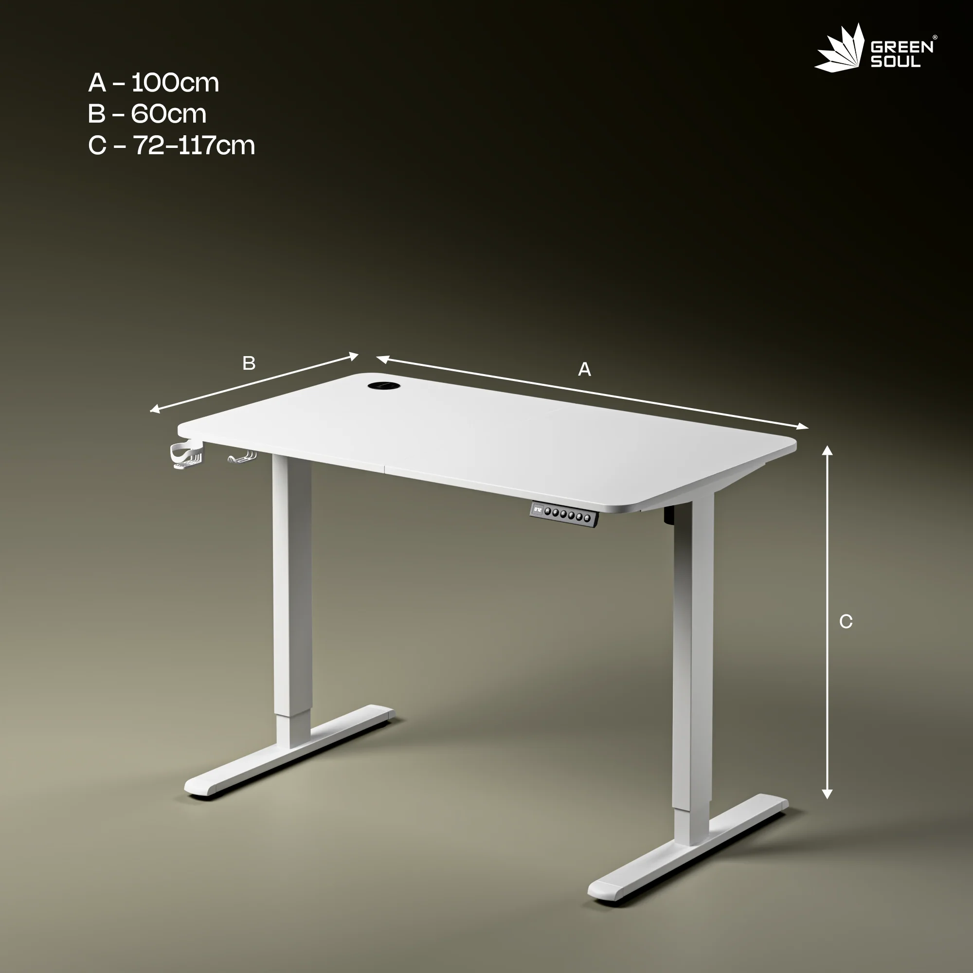 Green Soul Imperium Neo Electric Height Adjustable Table - Image 18