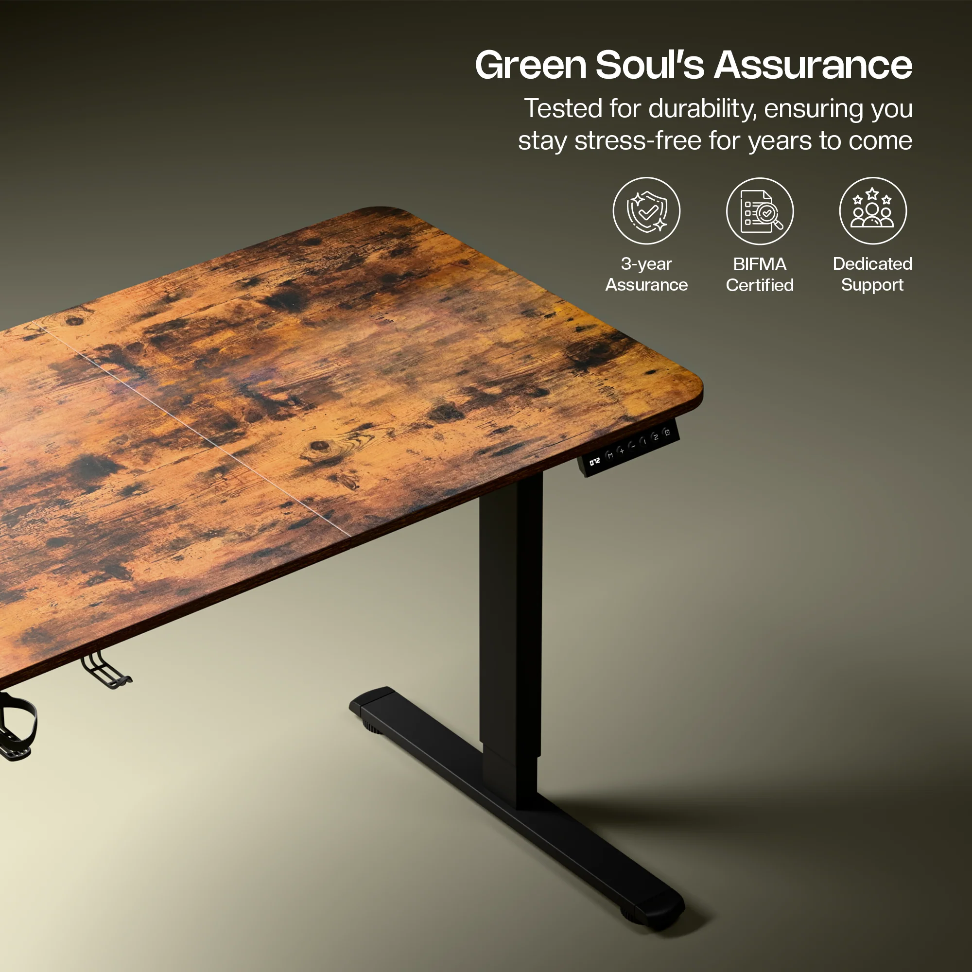 Green Soul Imperium Neo Electric Height Adjustable Table - Image 3