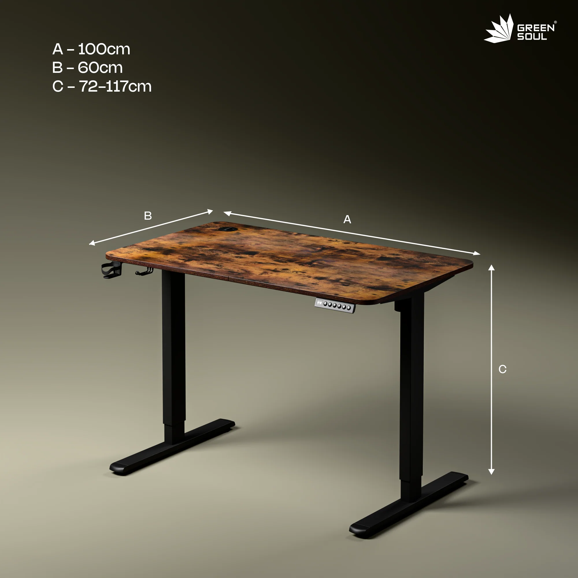 Green Soul Imperium Neo Electric Height Adjustable Table - Image 4