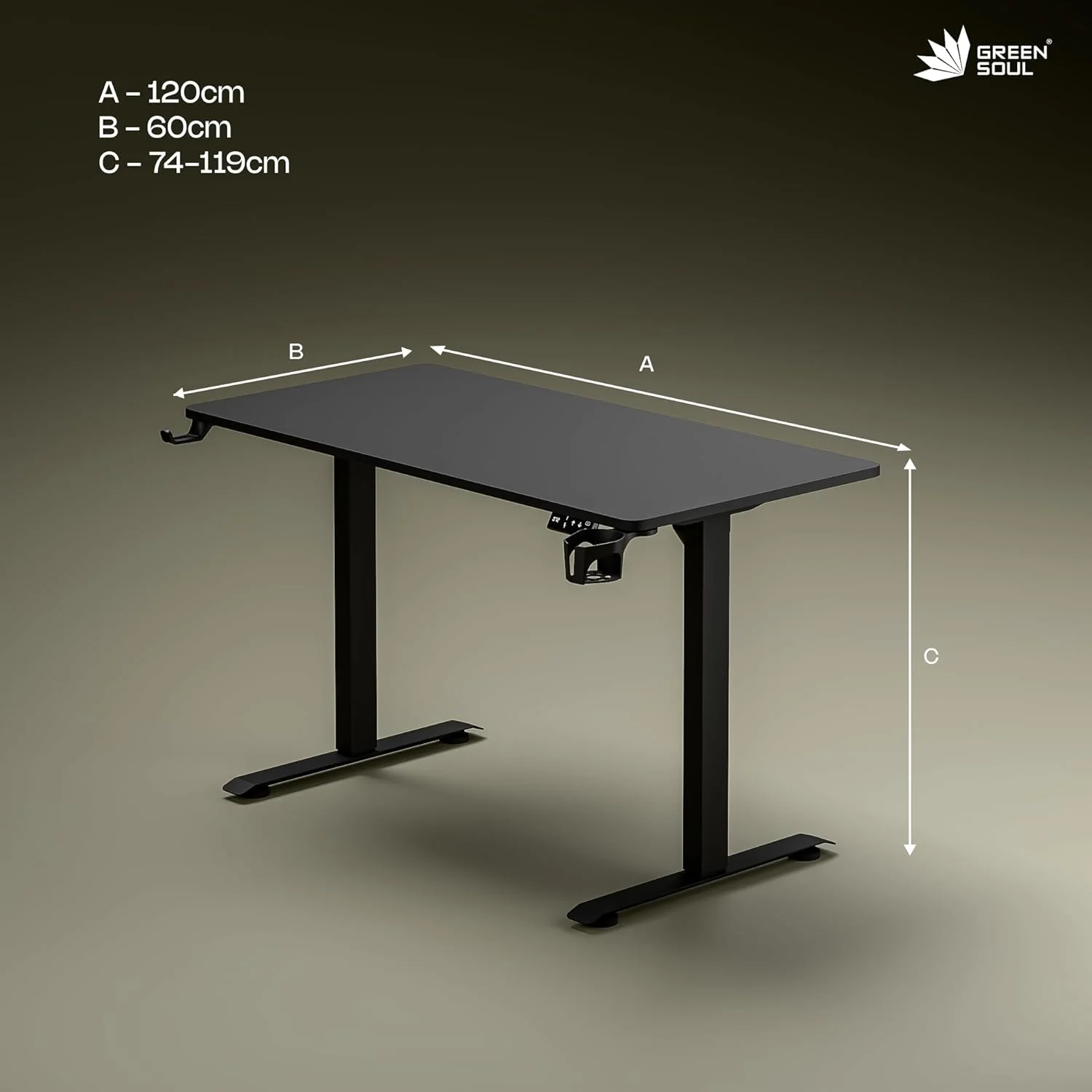 Green Soul Imperium Pro (4 Feet) Electric Height Adjustable Table - Image 31