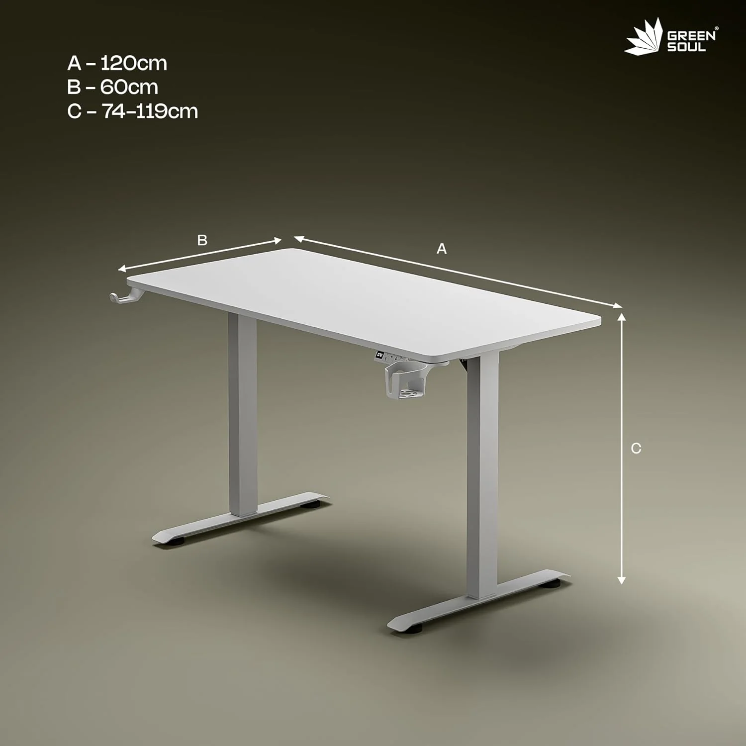 Green Soul Imperium Pro (4 Feet) Electric Height Adjustable Table - Image 38