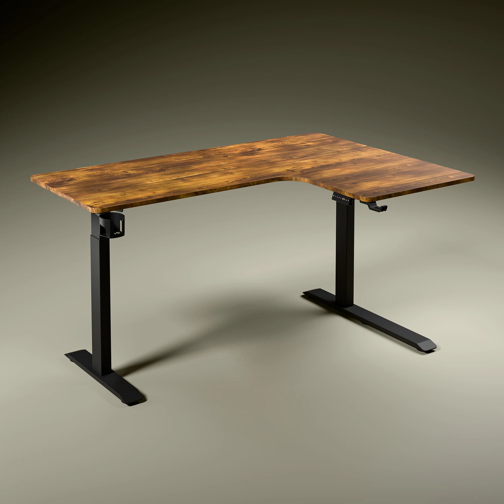Green Soul Oasis L Shape Premium Height Adjustable Table with Dual Motors - Image 6