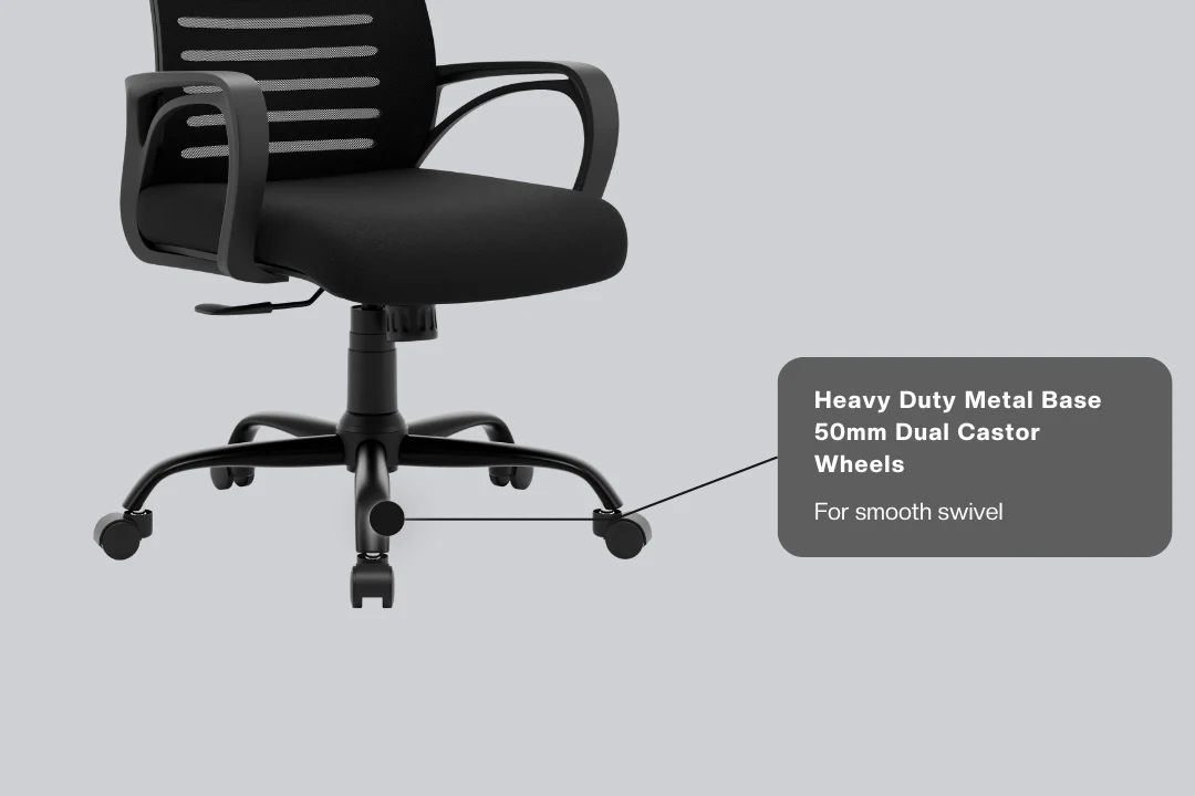 Green Soul Renewed Atom Mid Back Mesh Office Chair - Image 12