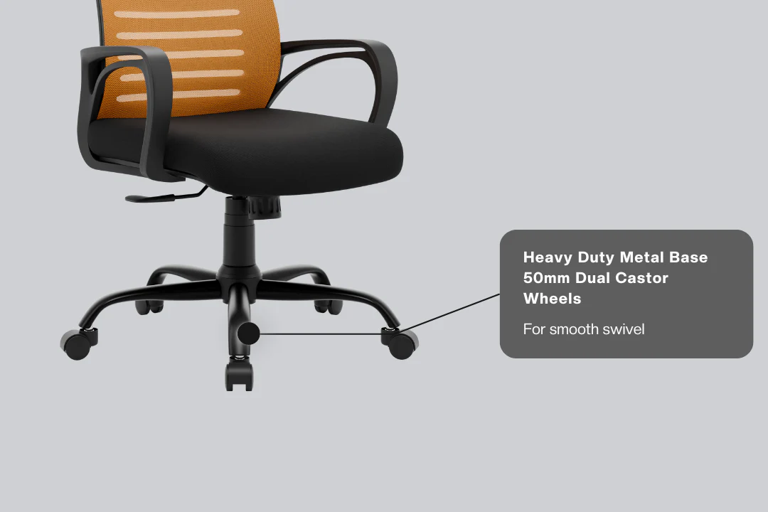Green Soul Renewed Atom Mid Back Mesh Office Chair - Image 30
