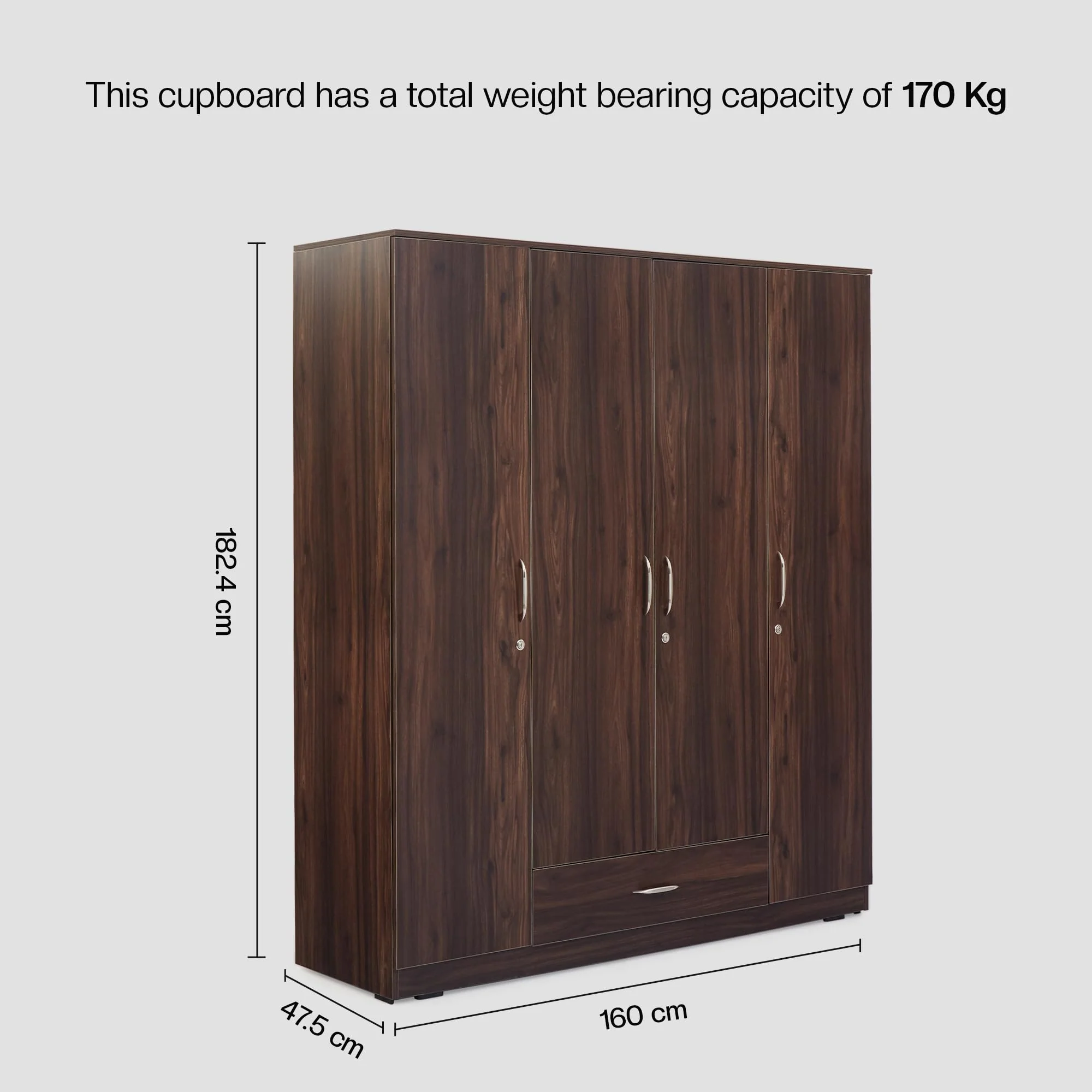 Green Soul Avalon 4-Door Wardrobe - Image 4