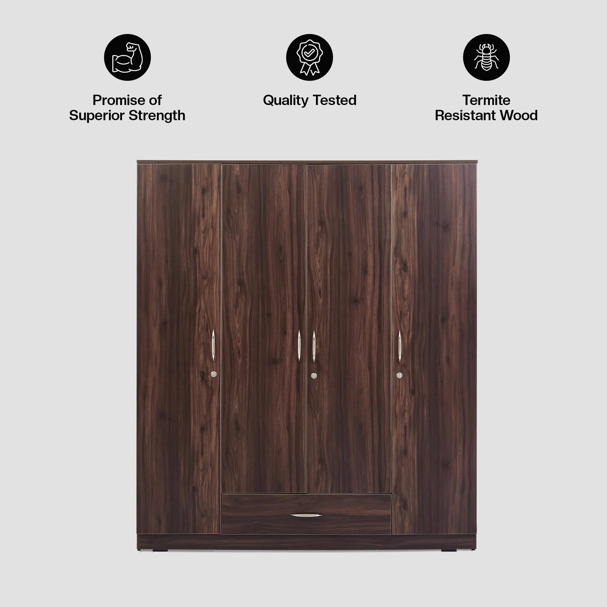 Green Soul Avalon 4-Door Wardrobe - Image 5