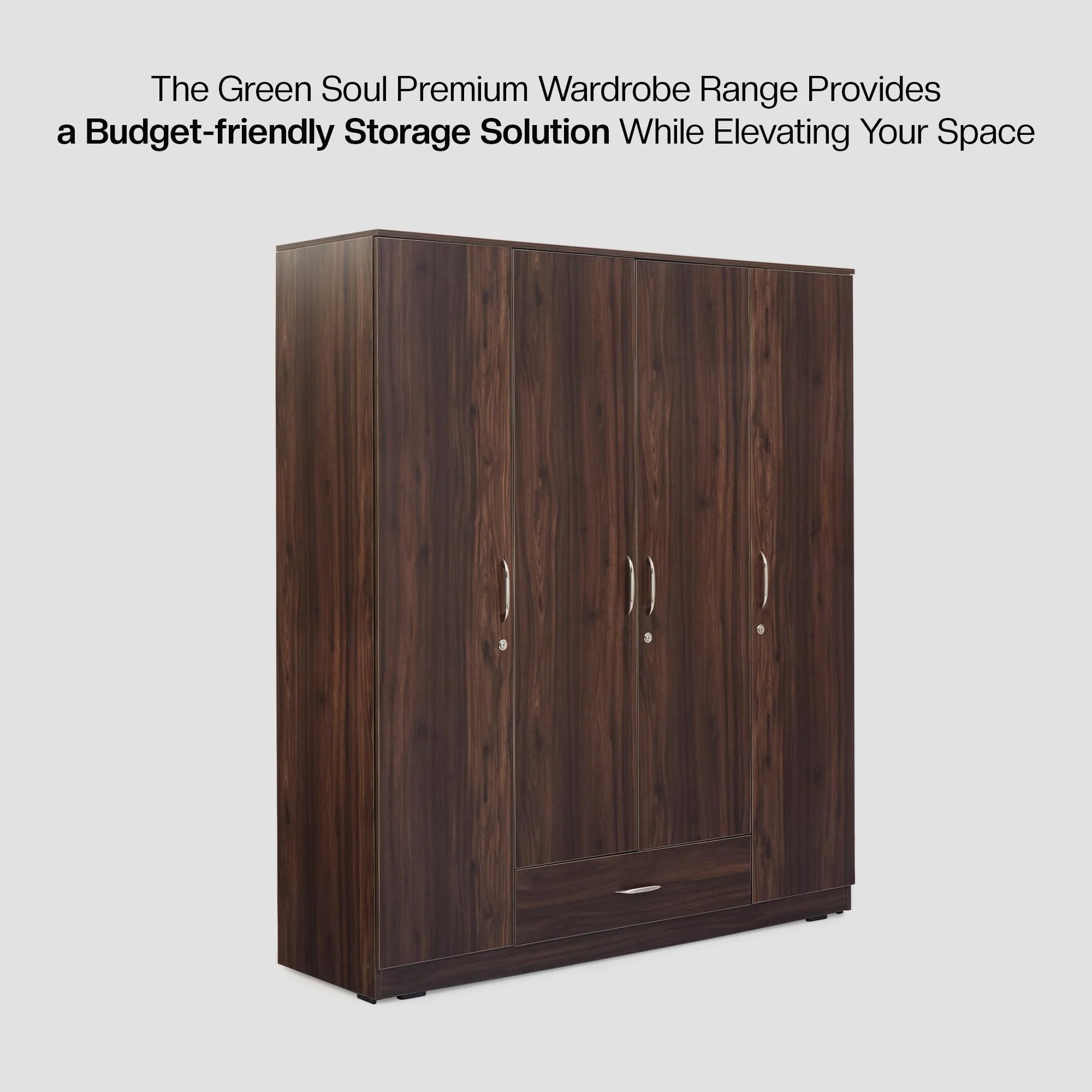 Green Soul Avalon 4-Door Wardrobe - Image 6