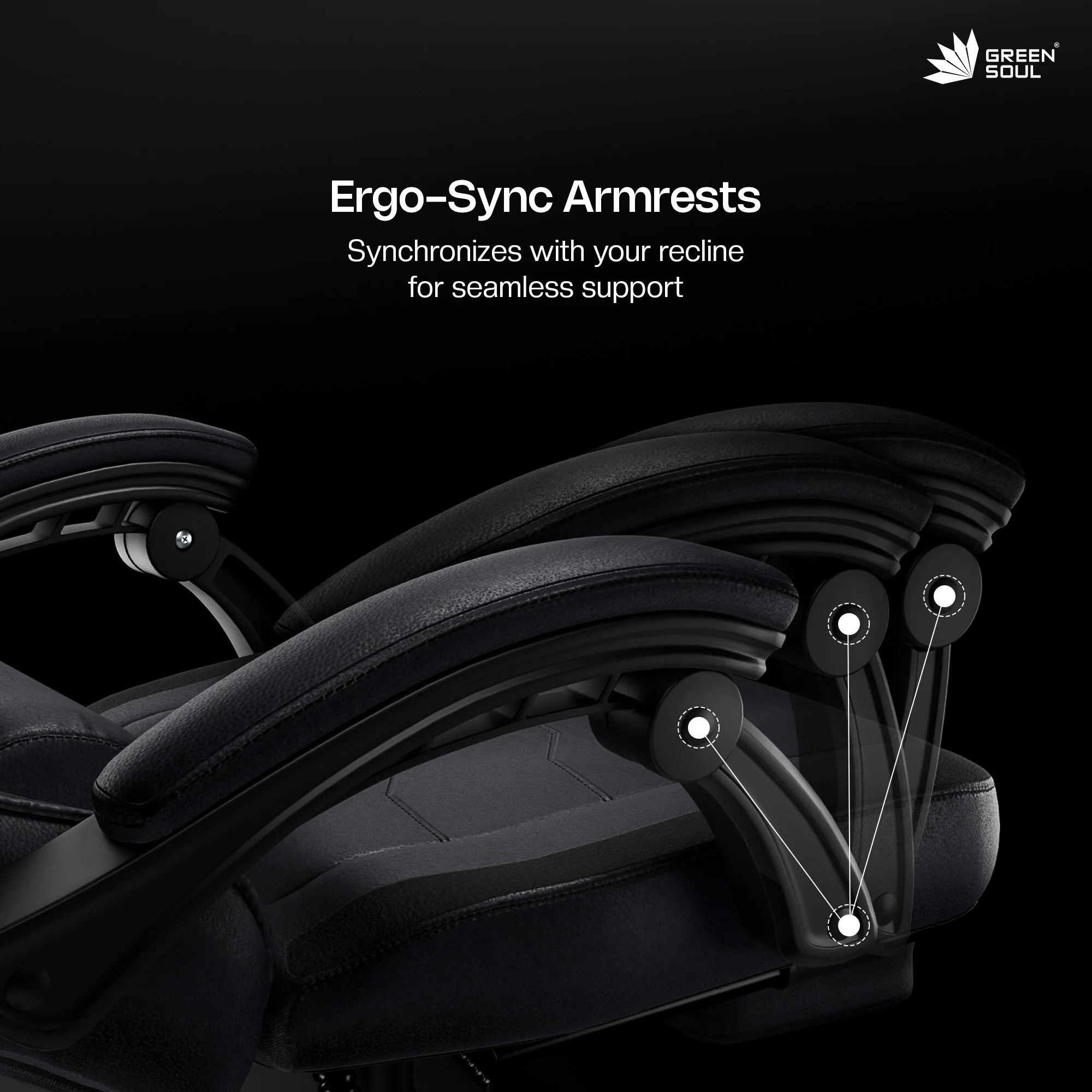 Green Soul Blade Ergonomic Gaming Chair Multi-Functional Computer Chair - Image 14