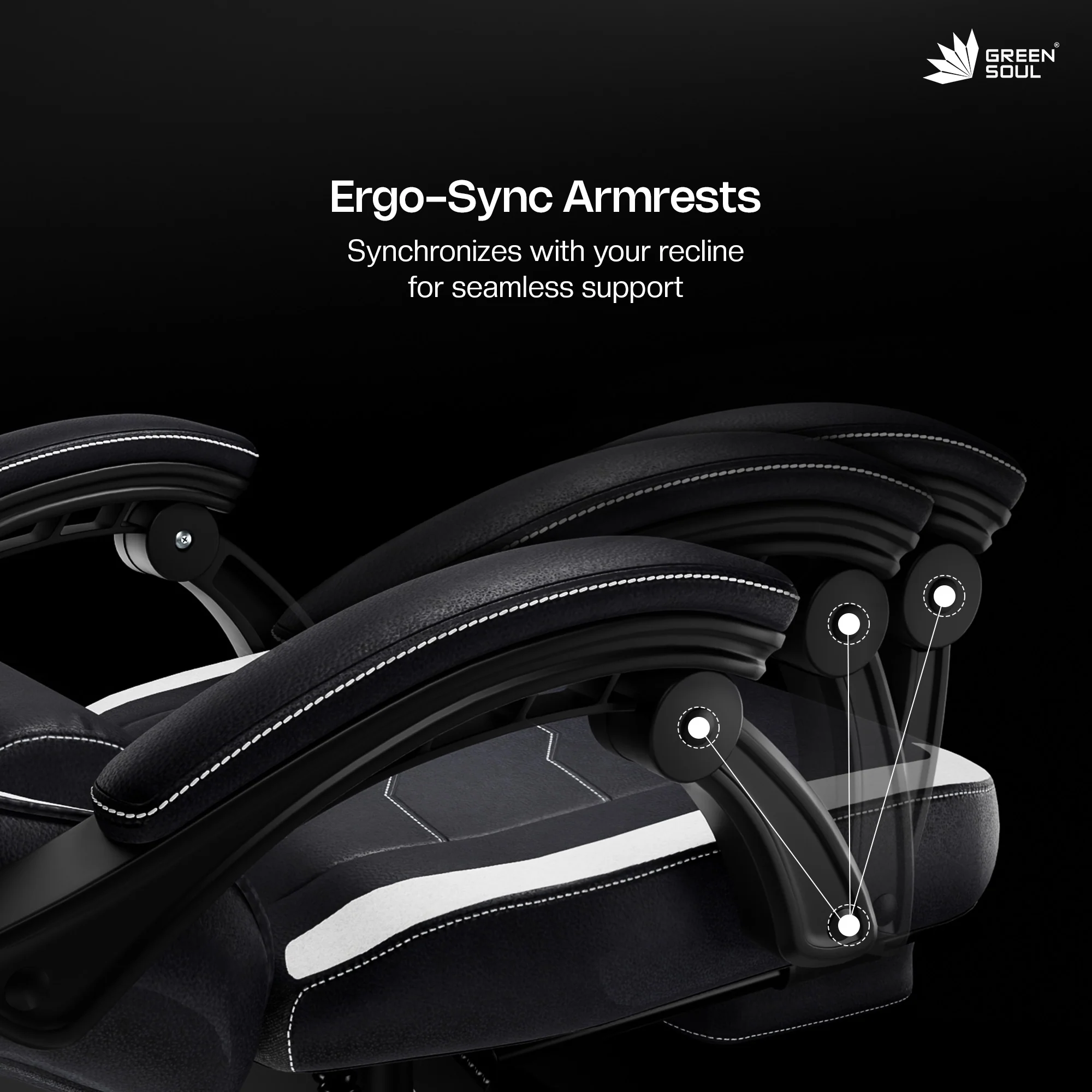 Green Soul Blade Ergonomic Gaming Chair Multi-Functional Computer Chair - Image 31