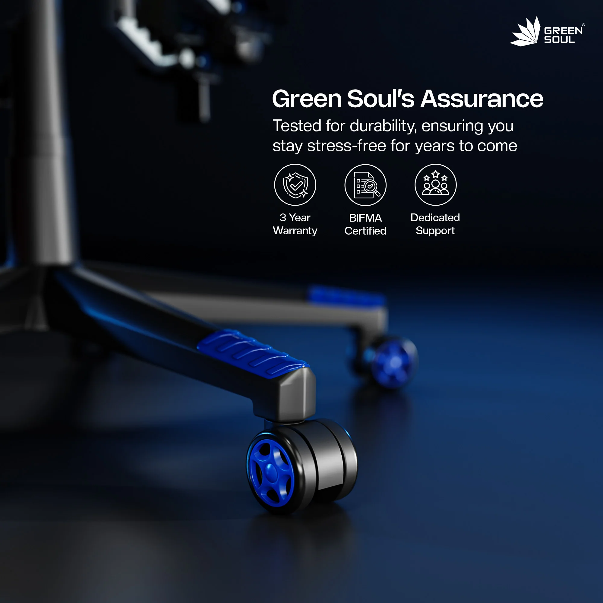 Green Soul Blade Ergonomic Gaming Chair Multi-Functional Computer Chair - Image 4
