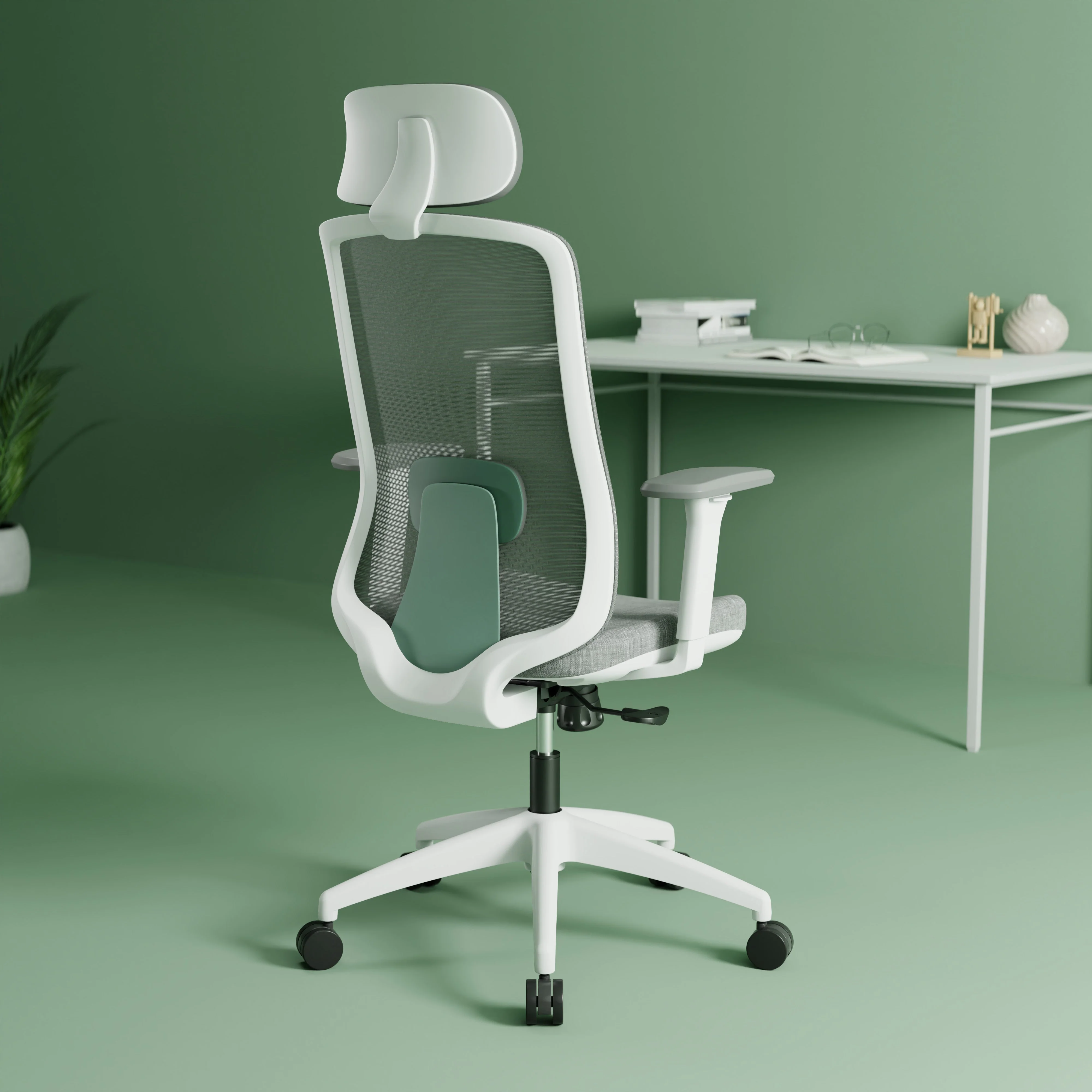 Green Soul Renewed Cosmos High Back Premium Office Chair Grey - Image 3