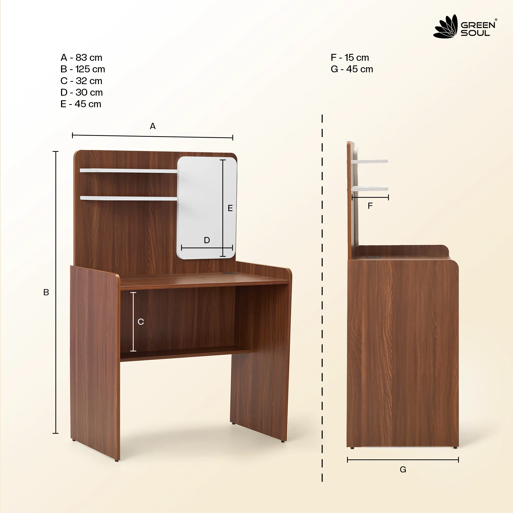 Green Soul Renewed Dora Study Table for Home & Office IS 3087 Certified - Image 21