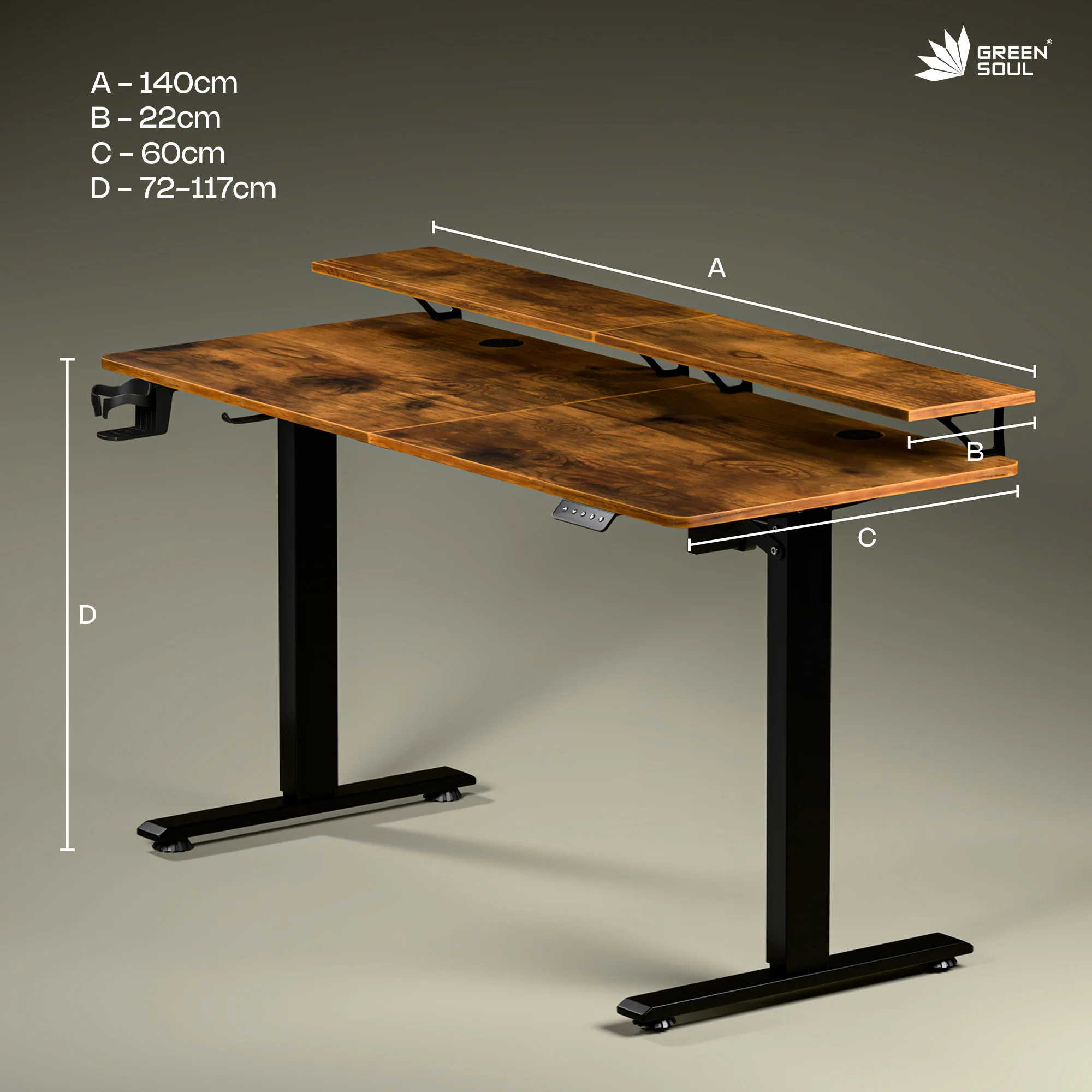 Green Soul Renewed Elevate Electric Height Adjustable Table - Image 32