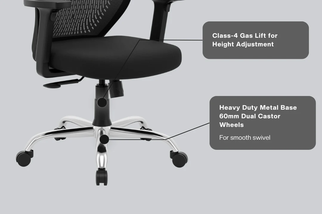 Green Soul Renewed Eva Mid Back Mesh Premium Office Chair - Image 154