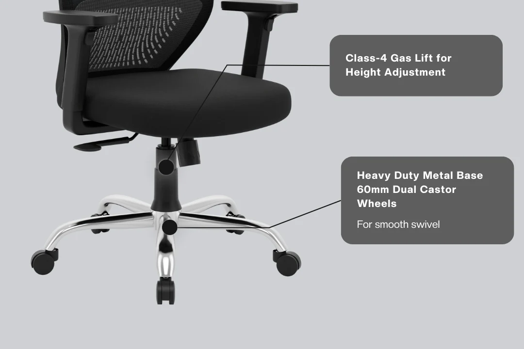 Green Soul Renewed Eva Mid Back Mesh Premium Office Chair - Image 63