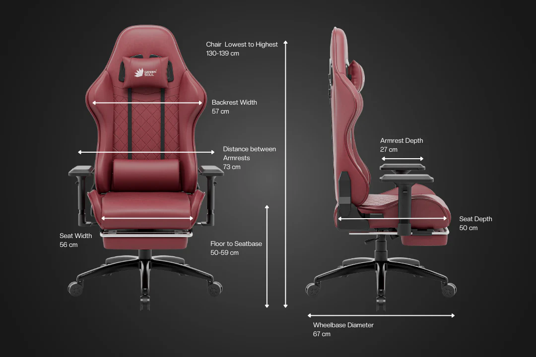 Green Soul Renewed Ghost Gaming Chair With Integrated Footrest - Image 12