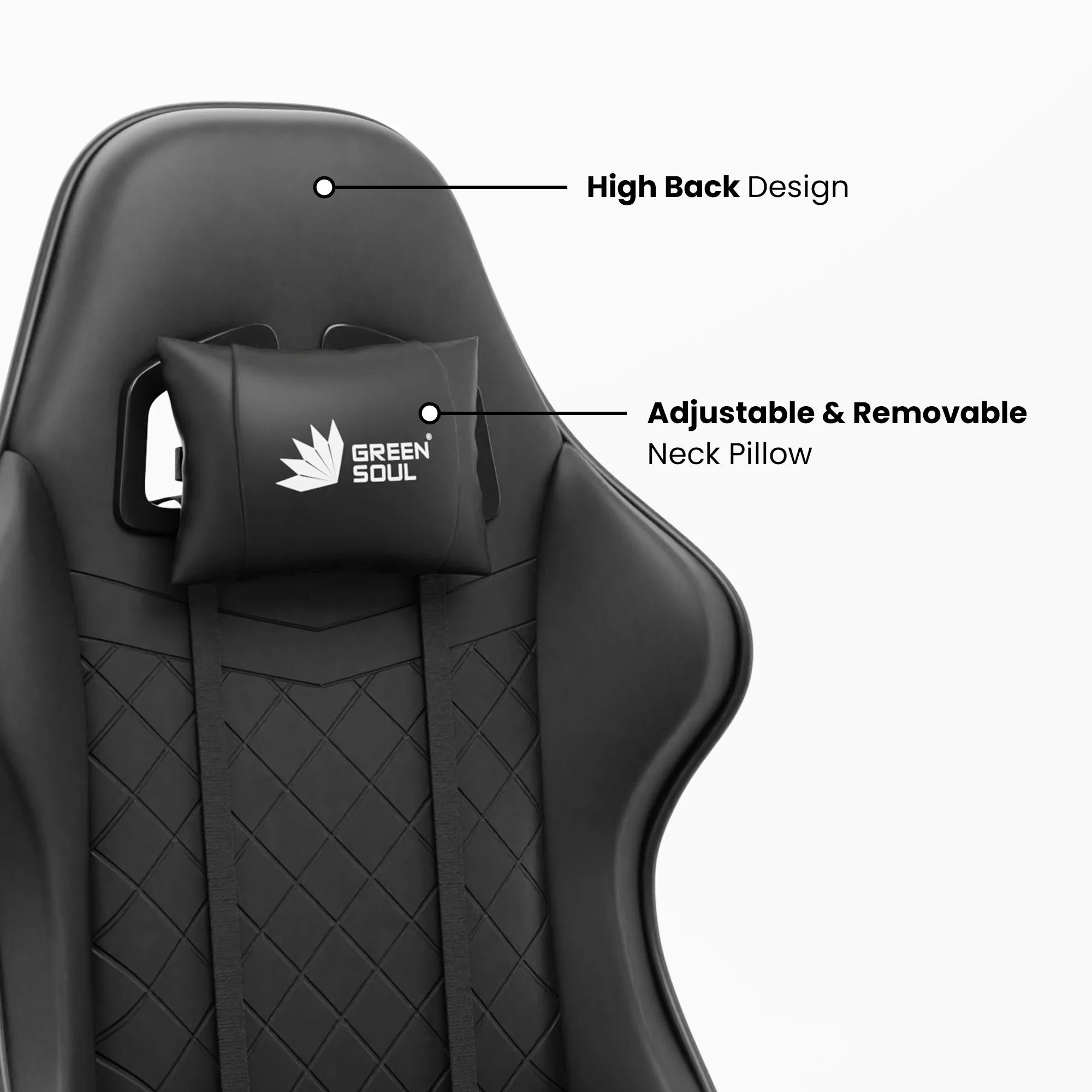 Green Soul Renewed Ghost Gaming Chair With Integrated Footrest - Image 22