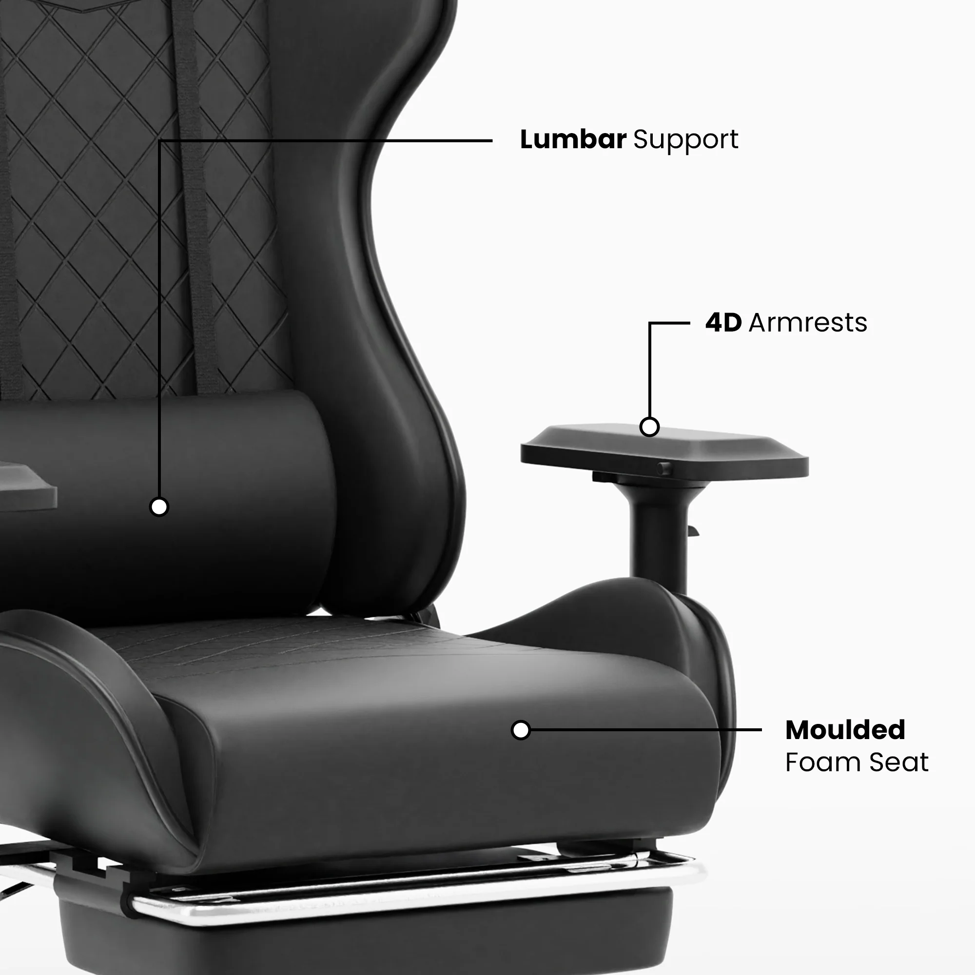 Green Soul Renewed Ghost Gaming Chair With Integrated Footrest - Image 24