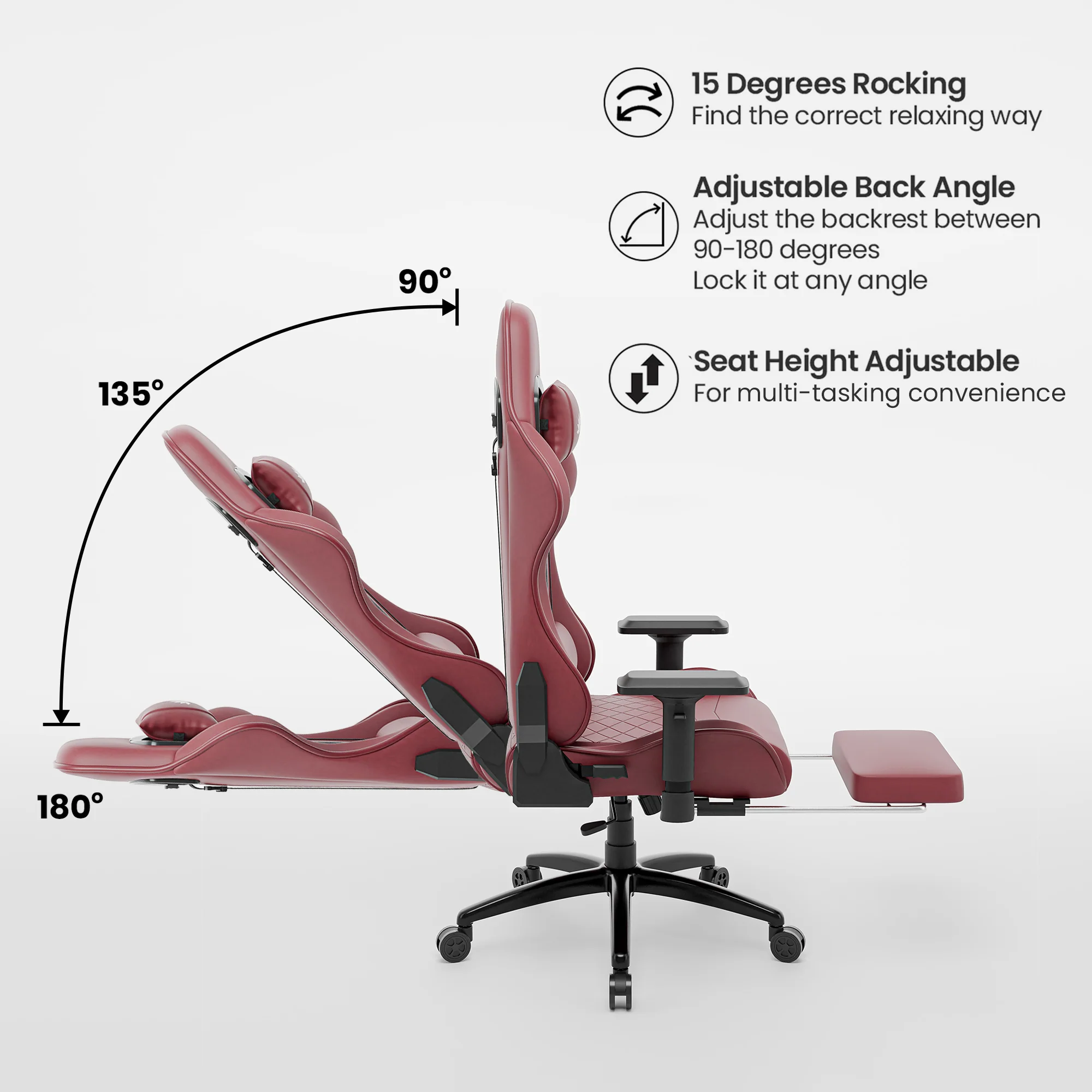 Green Soul Renewed Ghost Gaming Chair With Integrated Footrest - Image 28