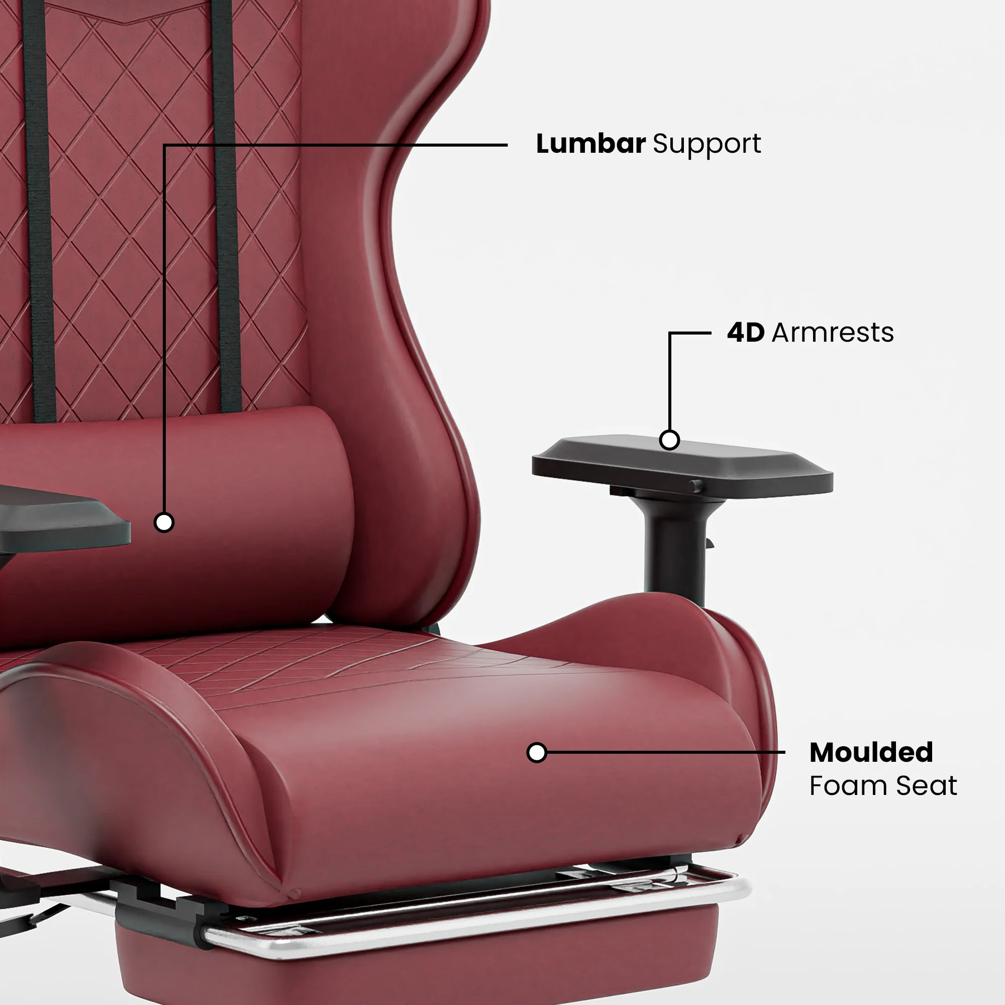 Green Soul Renewed Ghost Gaming Chair With Integrated Footrest - Image 31