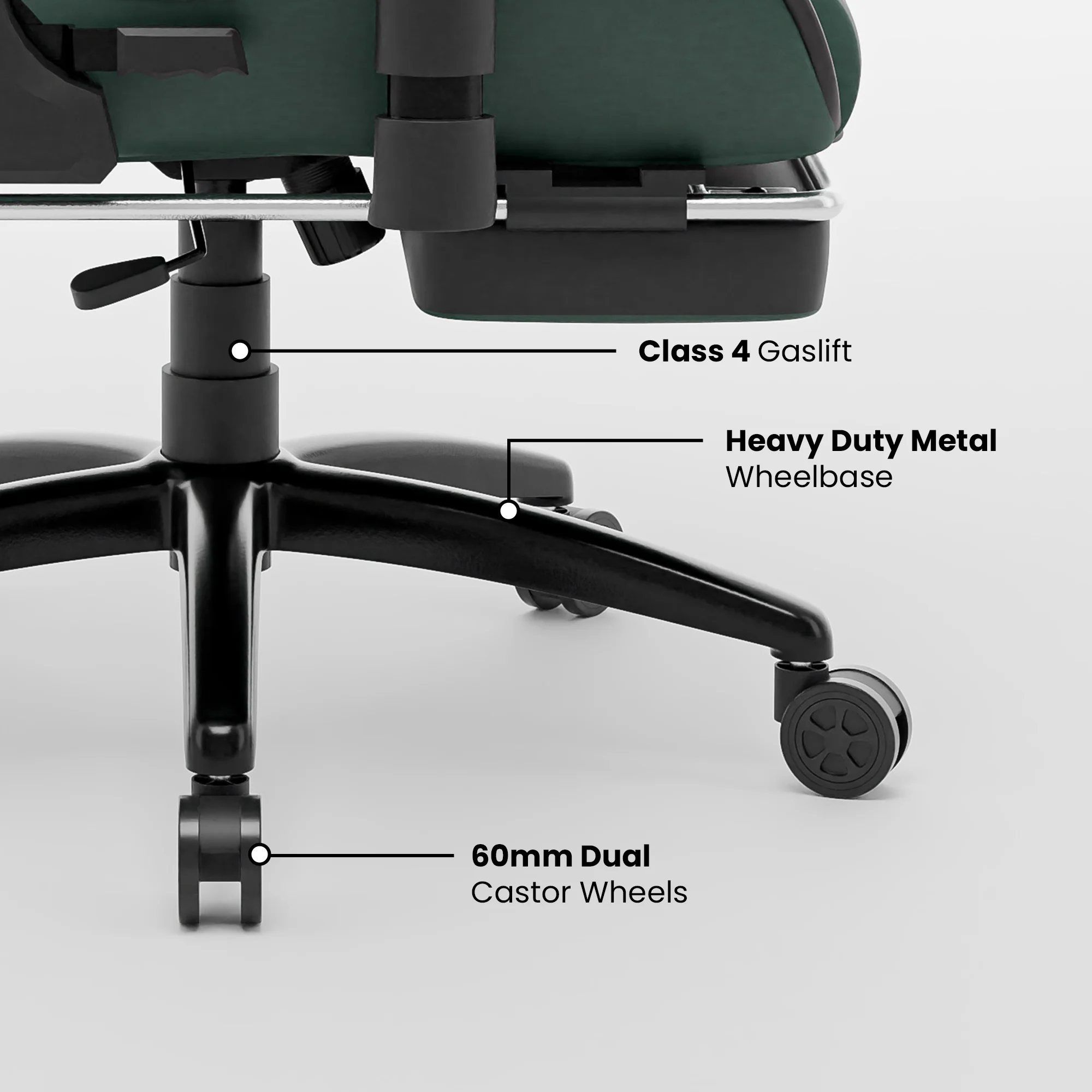 Green Soul Renewed Ghost Gaming Chair With Integrated Footrest - Image 33