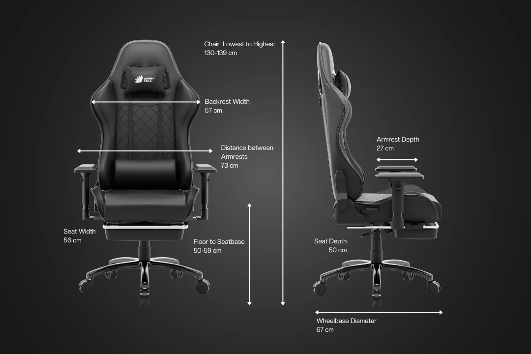 Green Soul Renewed Ghost RGB Ergonomic Gaming Chair - Image 12