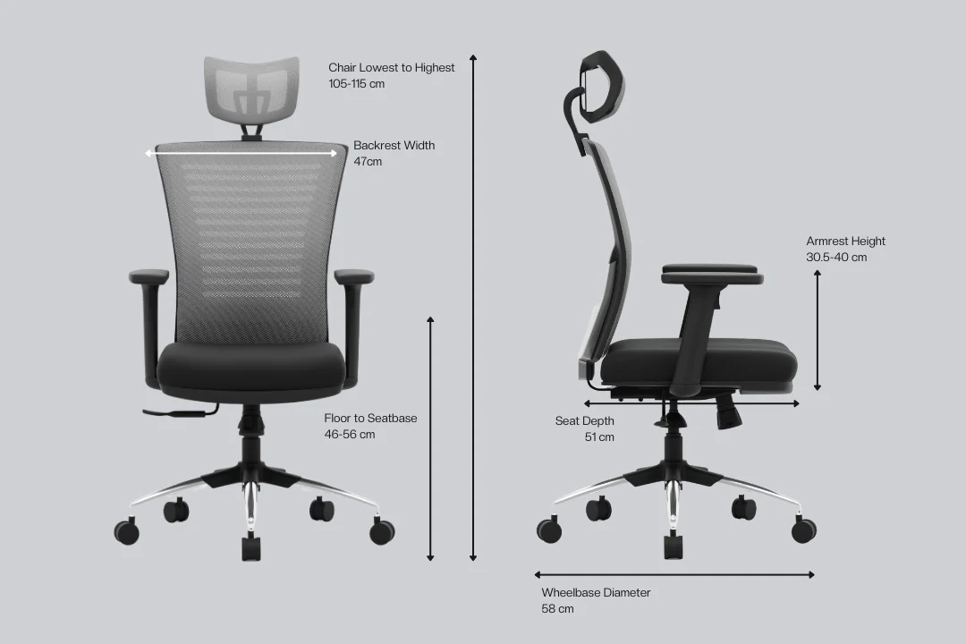 Green Soul Renewed Inspire High Back Mesh Office Chair - Image 19