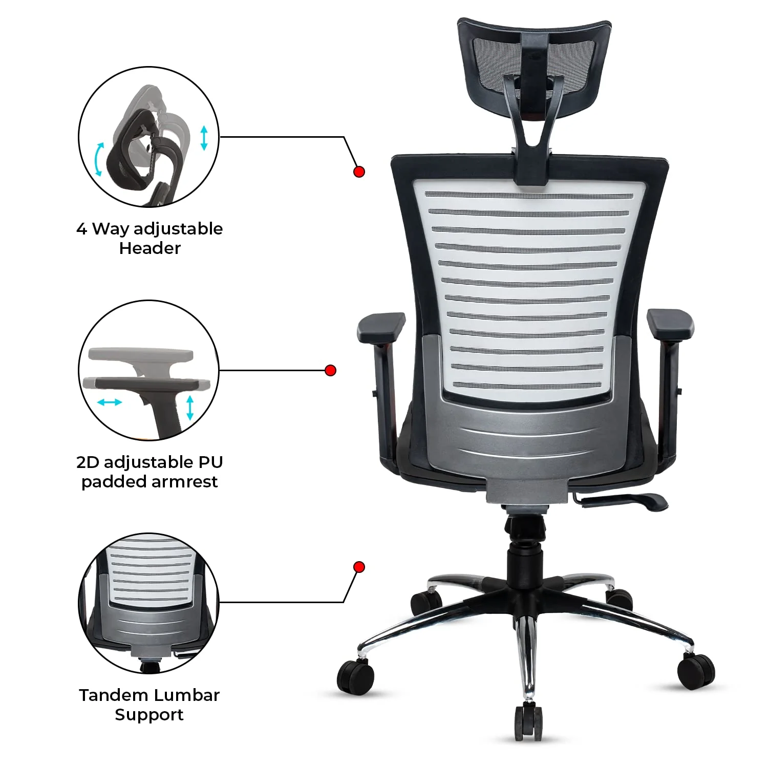 Green Soul Renewed Inspire High Back Mesh Office Chair - Image 6