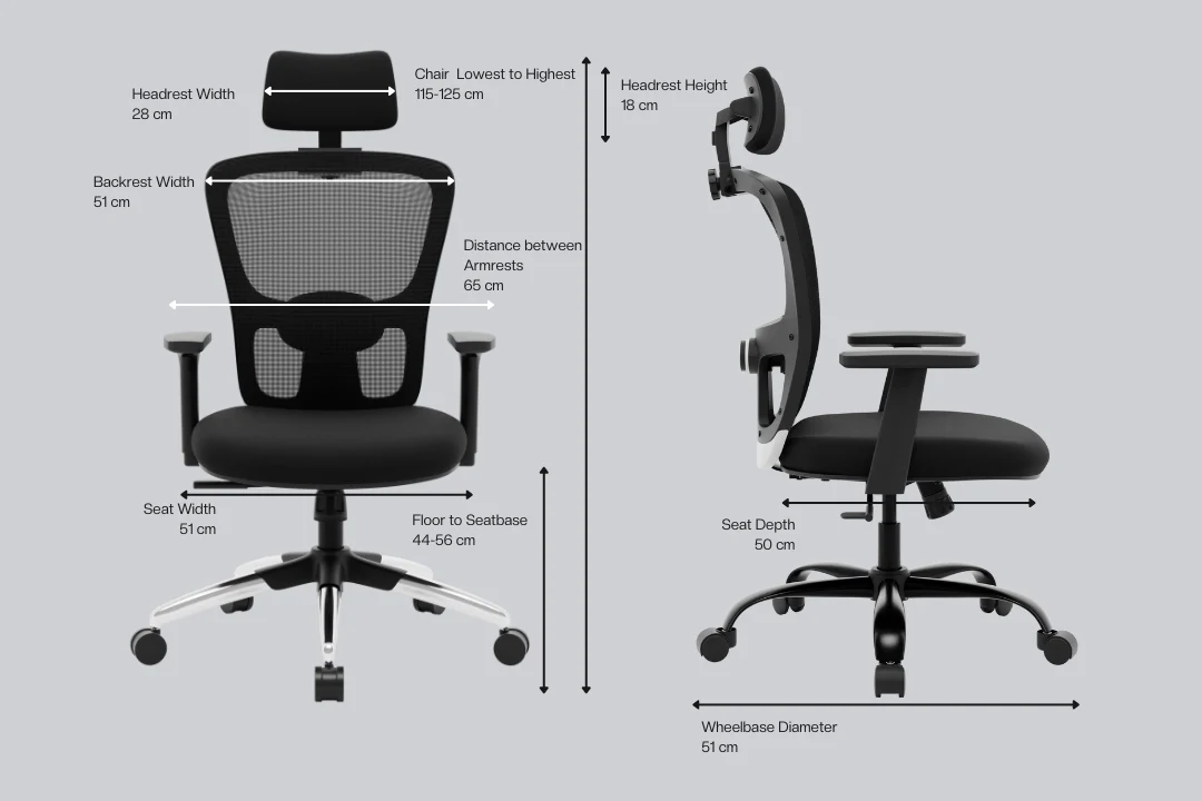Green Soul Renewed Jupiter Echo High Back Mesh Office Chair - Image 6
