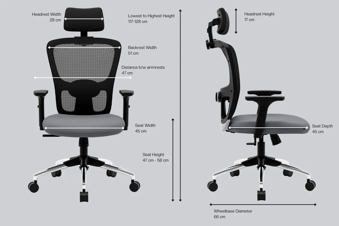 Green Soul Renewed Jupiter Lite High Back Mesh Office Chair - Image 14