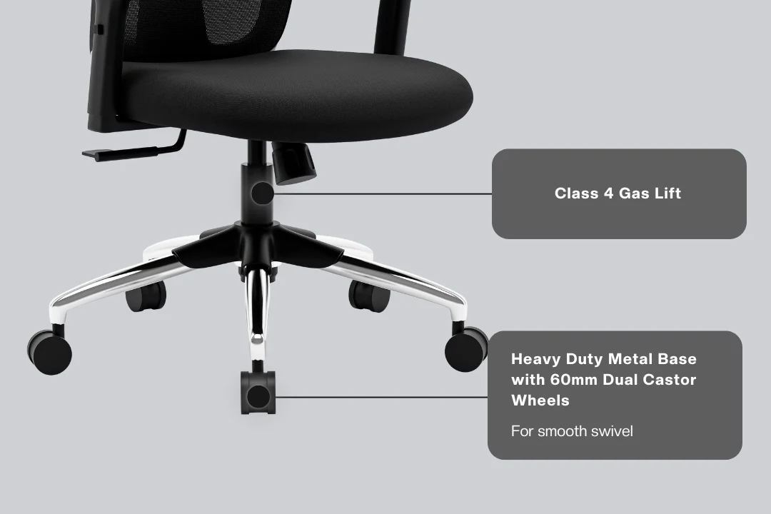 Green Soul Renewed Jupiter Lite Mid Back Mesh Office Chair - Image 11