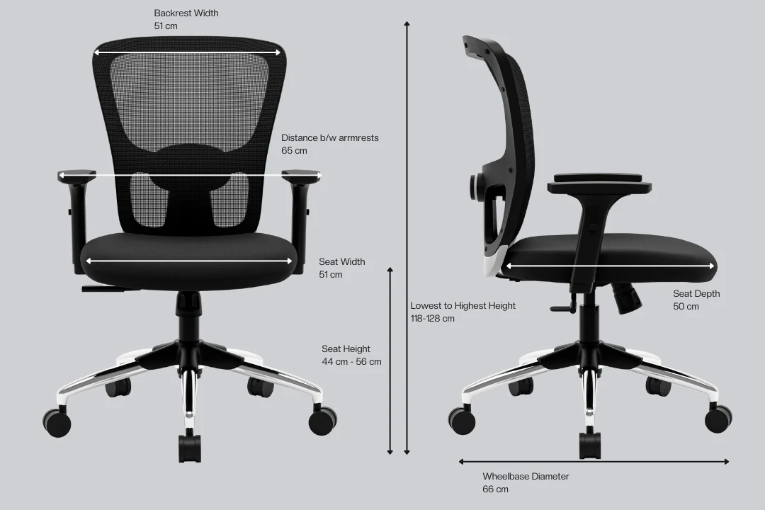 Green Soul Renewed Jupiter Lite Mid Back Mesh Office Chair - Image 13