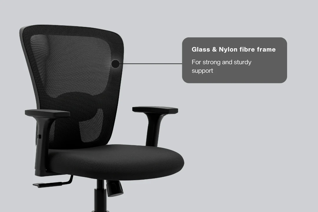 Green Soul Renewed Jupiter Lite Mid Back Mesh Office Chair - Image 15