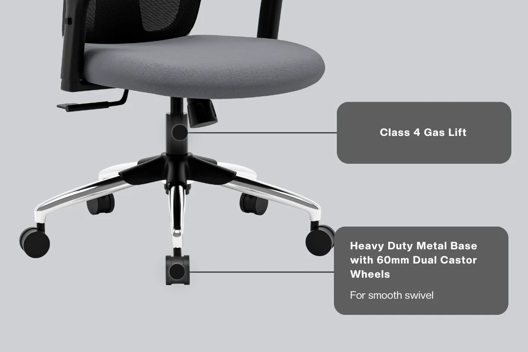 Green Soul Renewed Jupiter Lite Mid Back Mesh Office Chair - Image 16