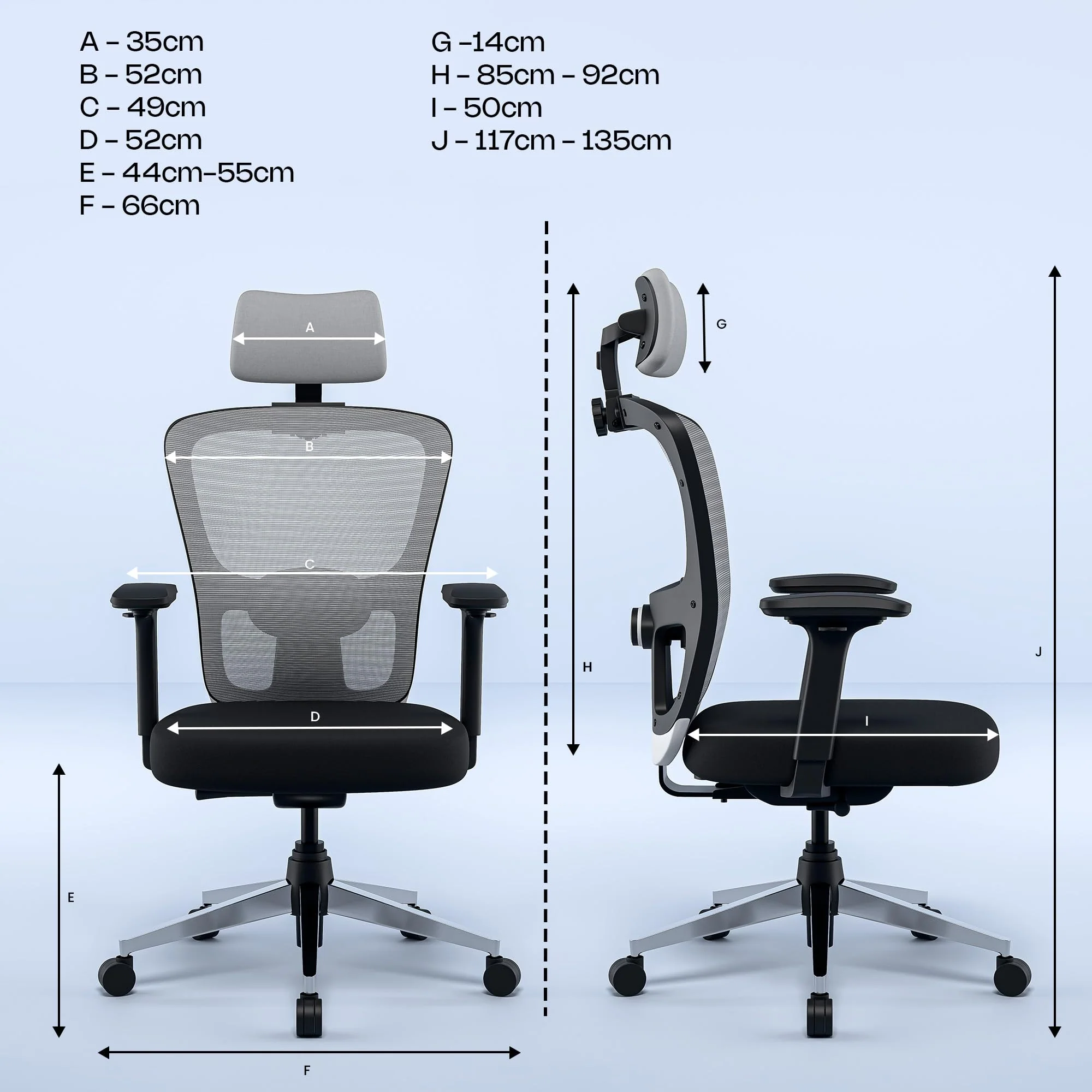 Green Soul Renewed Jupiter Pro Intelli-Adapt Recline Office Chair - Image 50