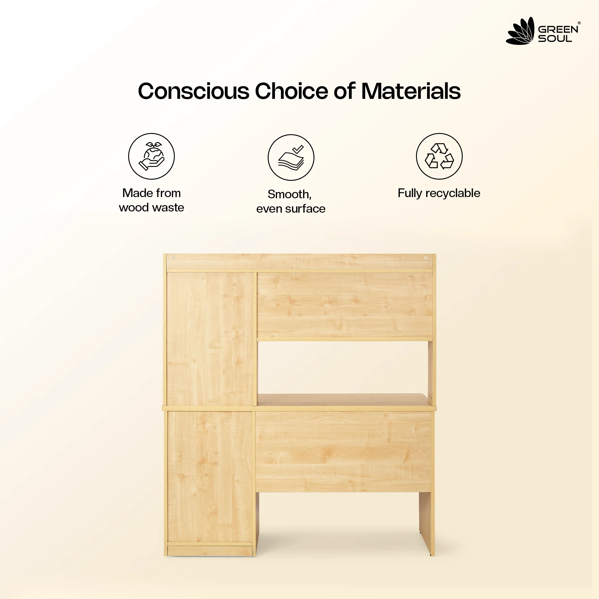 Green Soul Luxari Study Table for Home & Office - Image 12