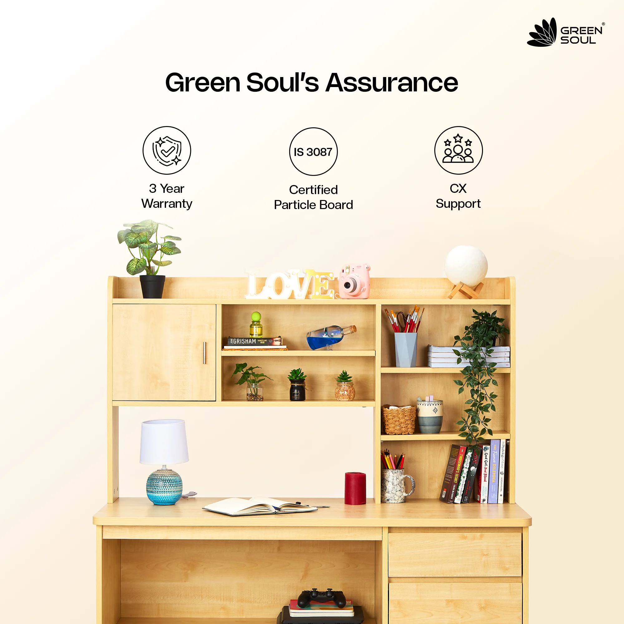 Green Soul Luxari Study Table for Home & Office - Image 14