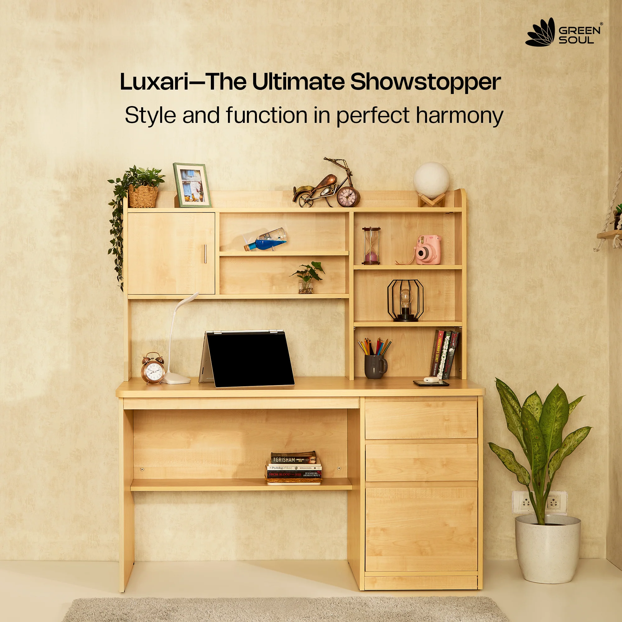 Green Soul Luxari Study Table for Home & Office - Image 16