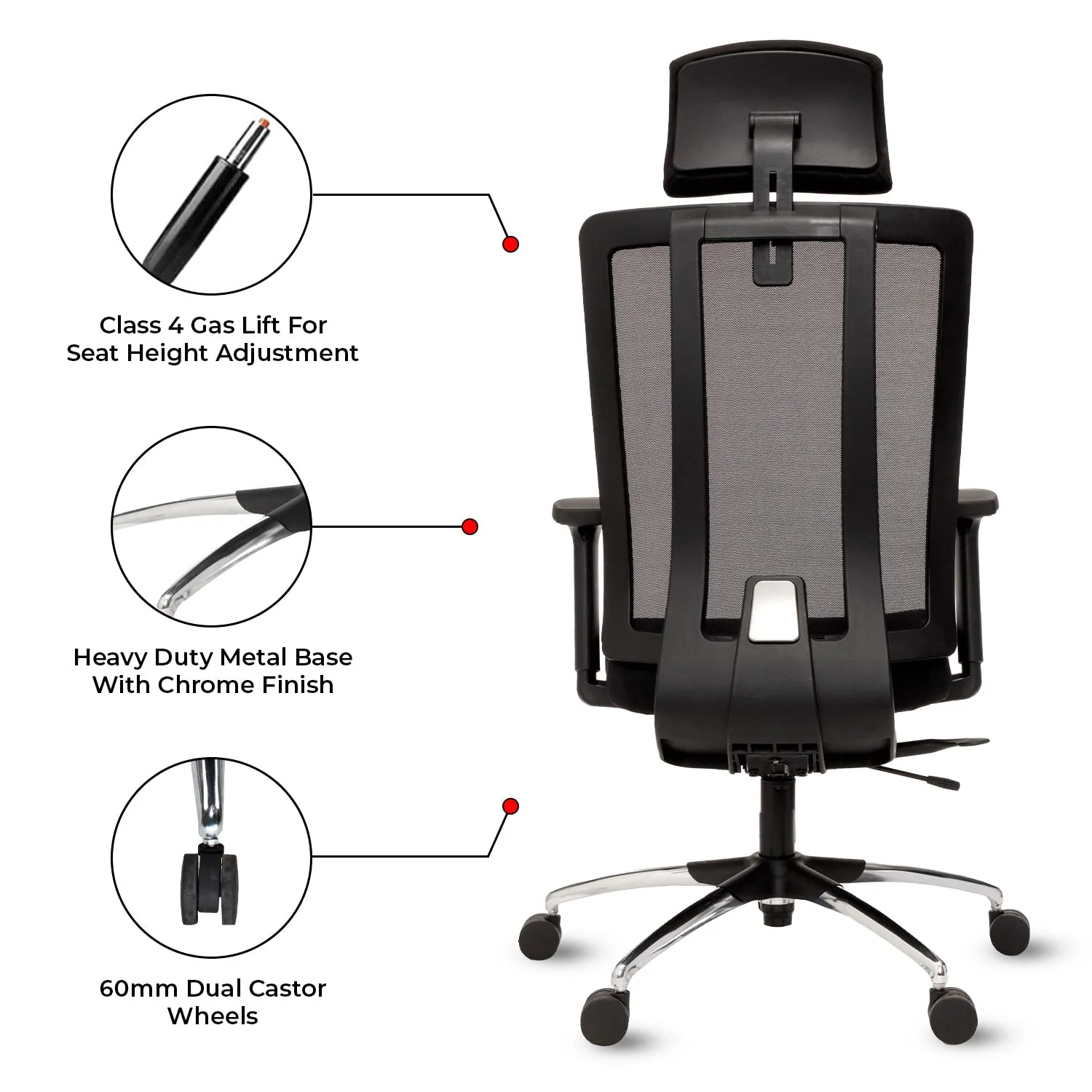 Green Soul Renewed Maestro High Back Mesh Office Chair - Image 5